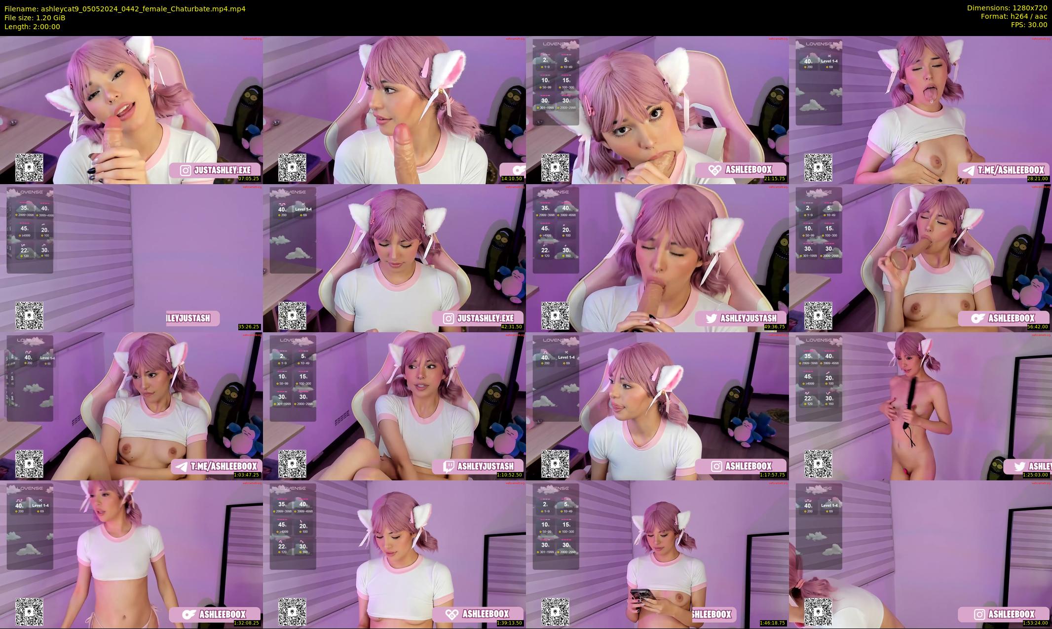 ashleycat9 — 120 minute Chaturbate female cam show recording, 720p, May 5, 2024