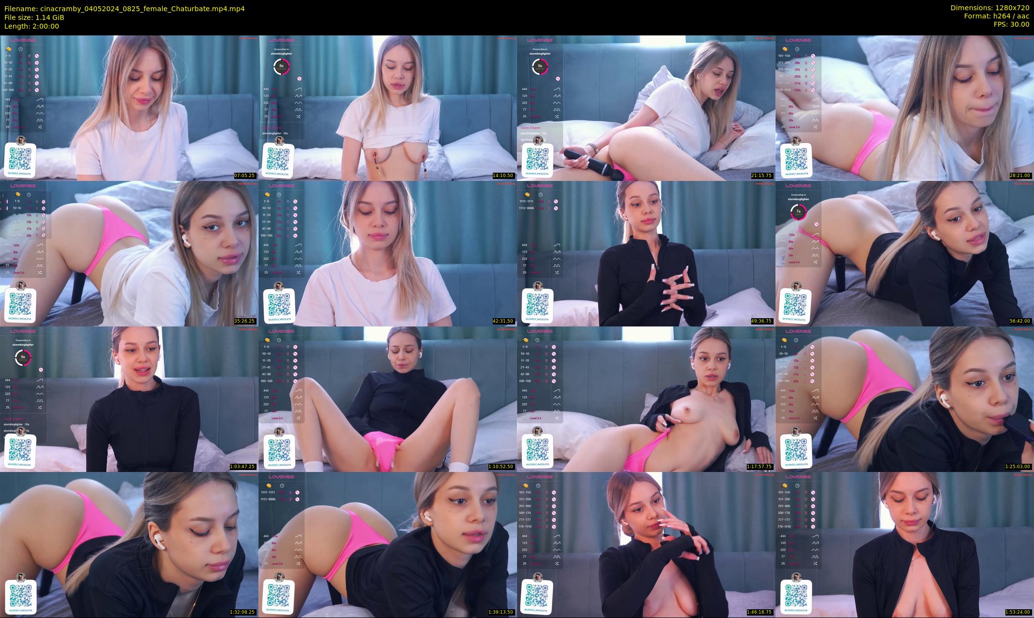 cinacramby — 120 minute Chaturbate female cam show recording, 720p, May 4, 2024