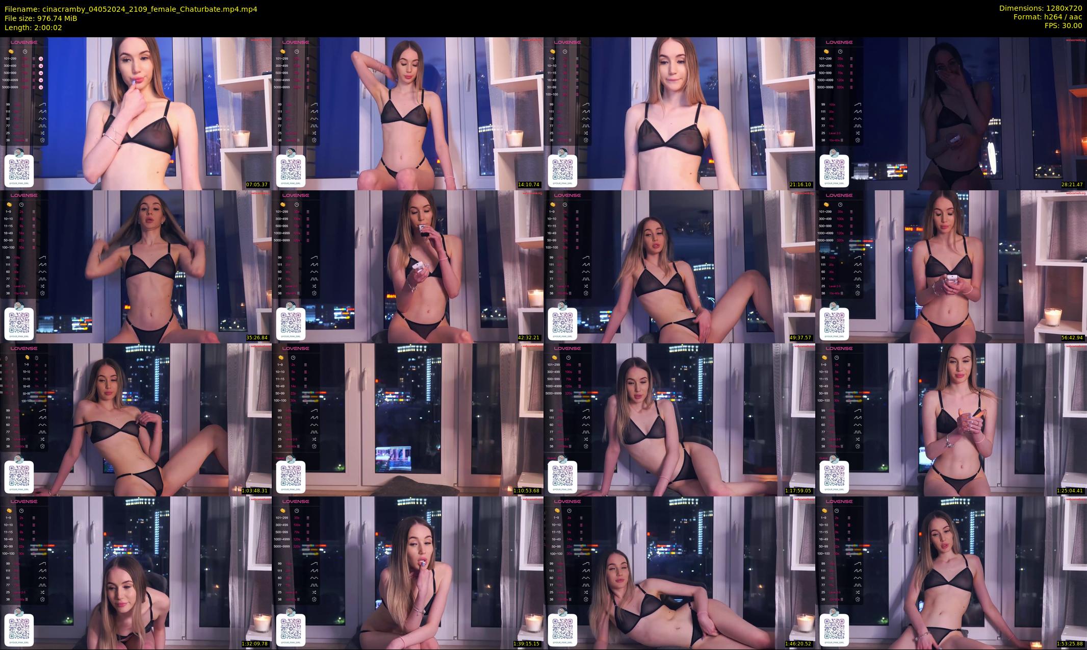 cinacramby — 121 minute Chaturbate female cam show recording, 720p, May 4, 2024