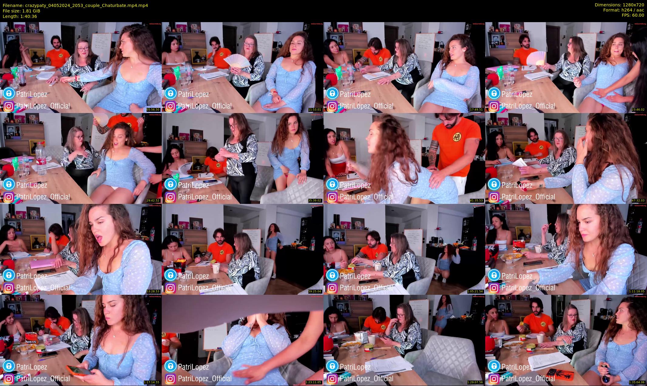 crazypaty — 101 minute Chaturbate female cam show recording, 720p, May 4, 2024