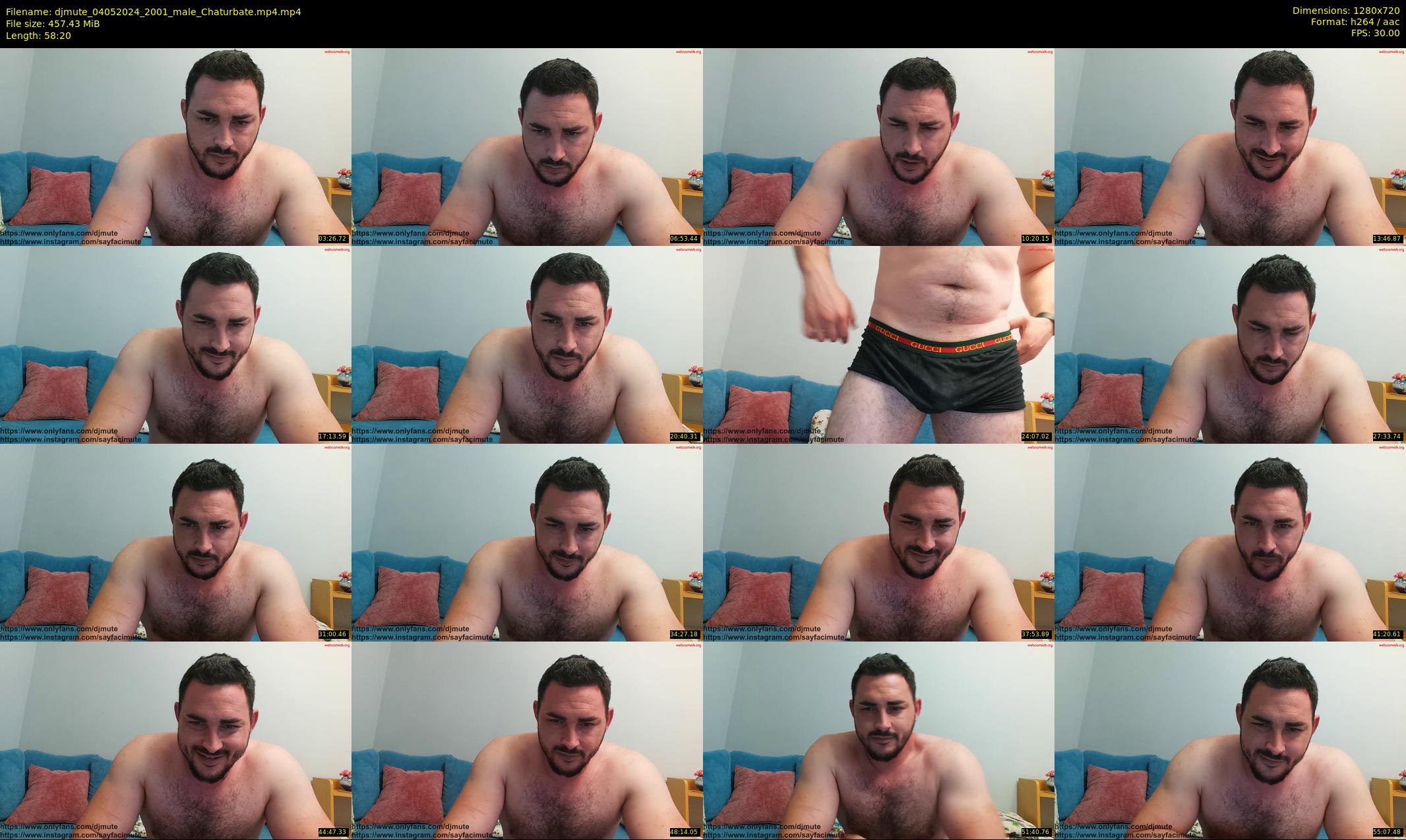 djmute — 59 minute Chaturbate male cam show recording, 720p, May 4, 2024