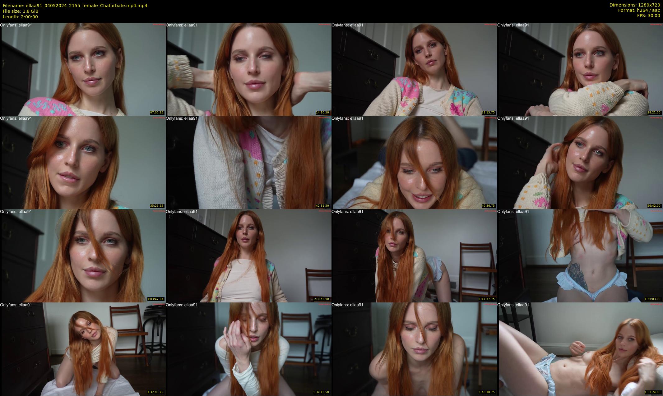 ellaa91 — 120 minute Chaturbate female cam show recording, 720p, May 4, 2024