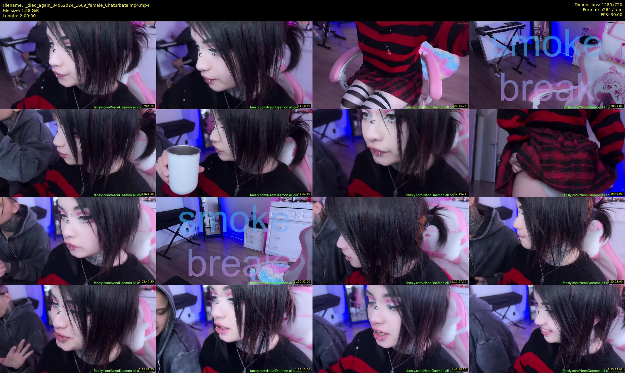 i_died_again — 120 minute Chaturbate female cam show recording, 720p, May 4, 2024