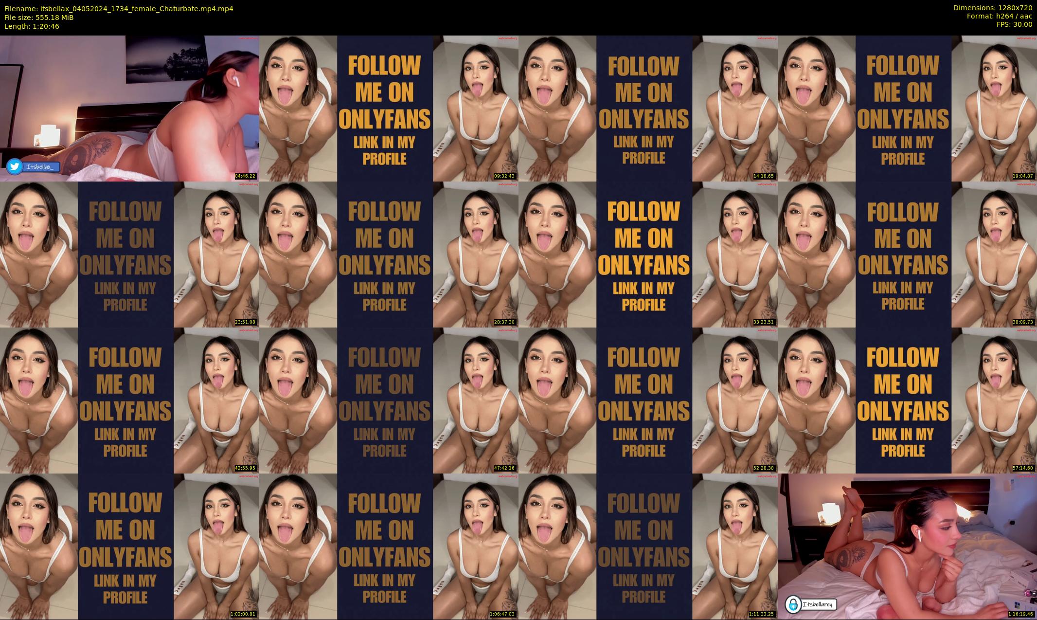 itsbellax — 81 minute Chaturbate female cam show recording, 720p, May 4, 2024