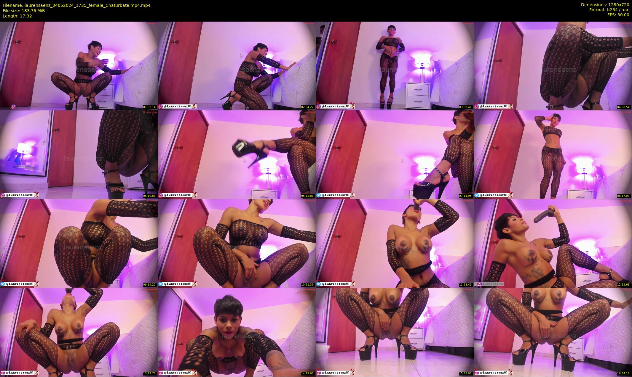 laurensaenz — 18 minute Chaturbate female cam show recording, 720p, May 4, 2024