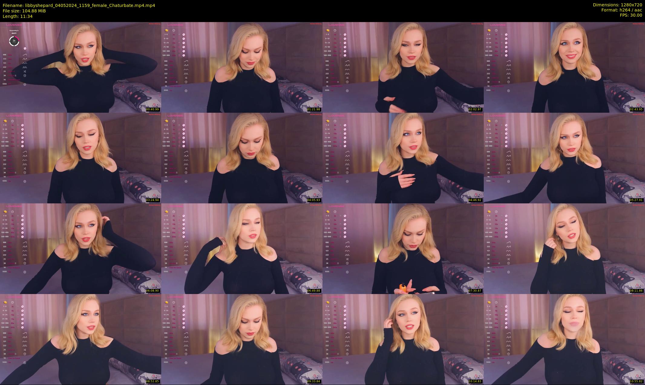 libbyshepard — 12 minute Chaturbate female cam show recording, 720p, May 4, 2024