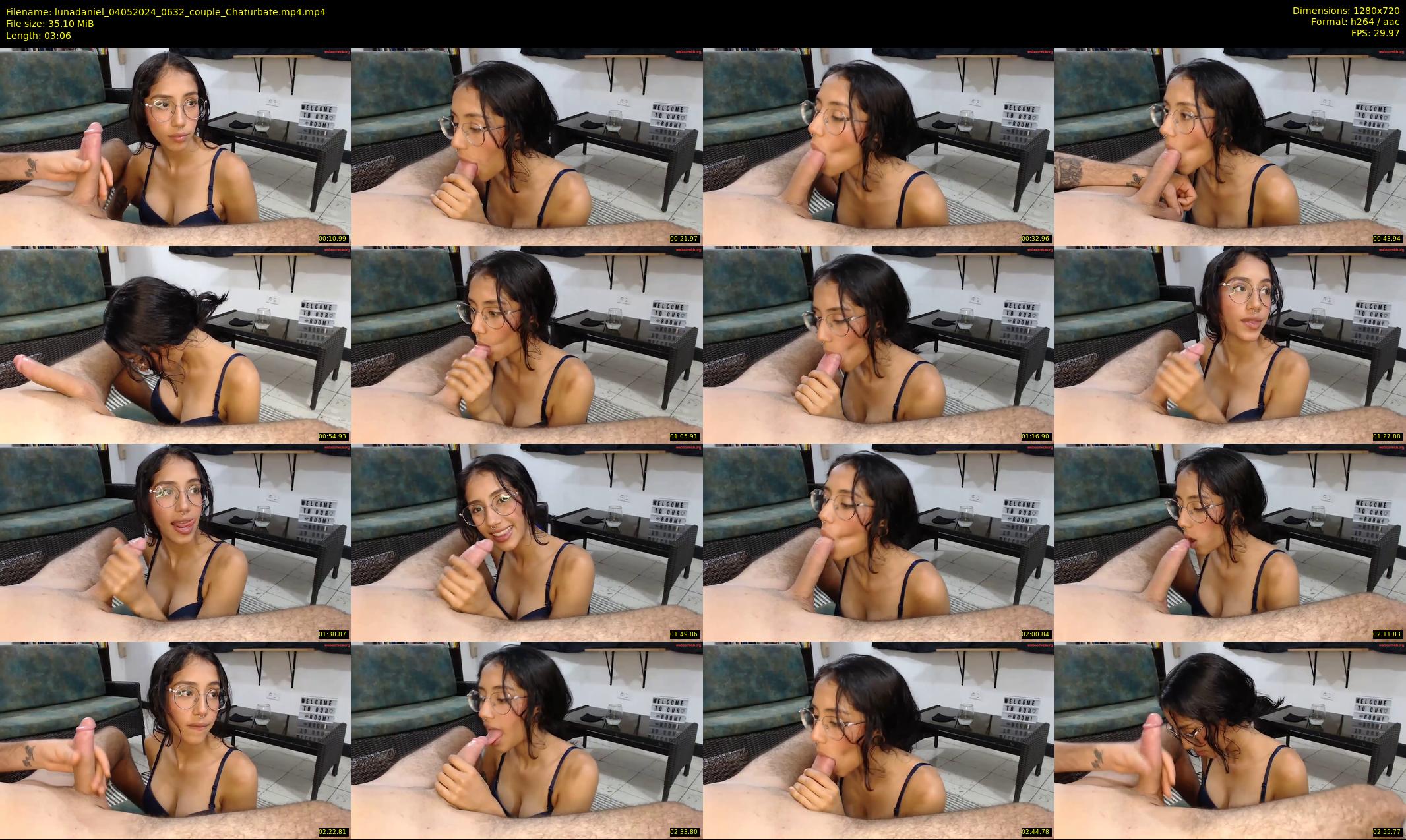 lunadaniel — 4 minute Chaturbate couple cam show recording, 720p, May 4, 2024