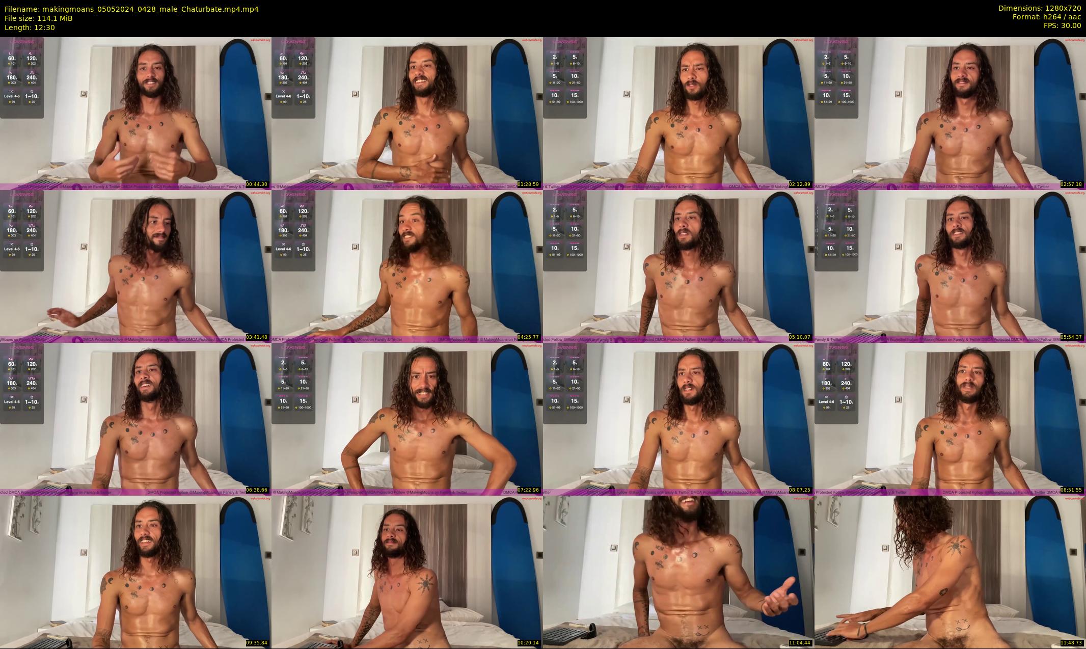 makingmoans — 13 minute Chaturbate male cam show recording, 720p, May 5, 2024