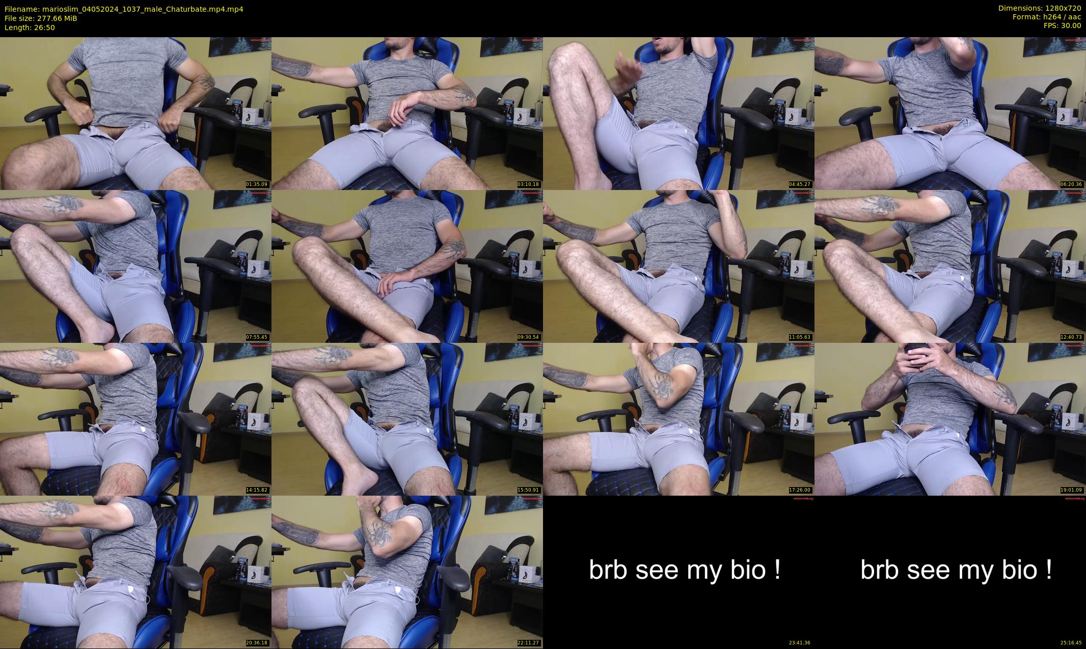 marioslim — 27 minute Chaturbate male cam show recording, 720p, May 4, 2024