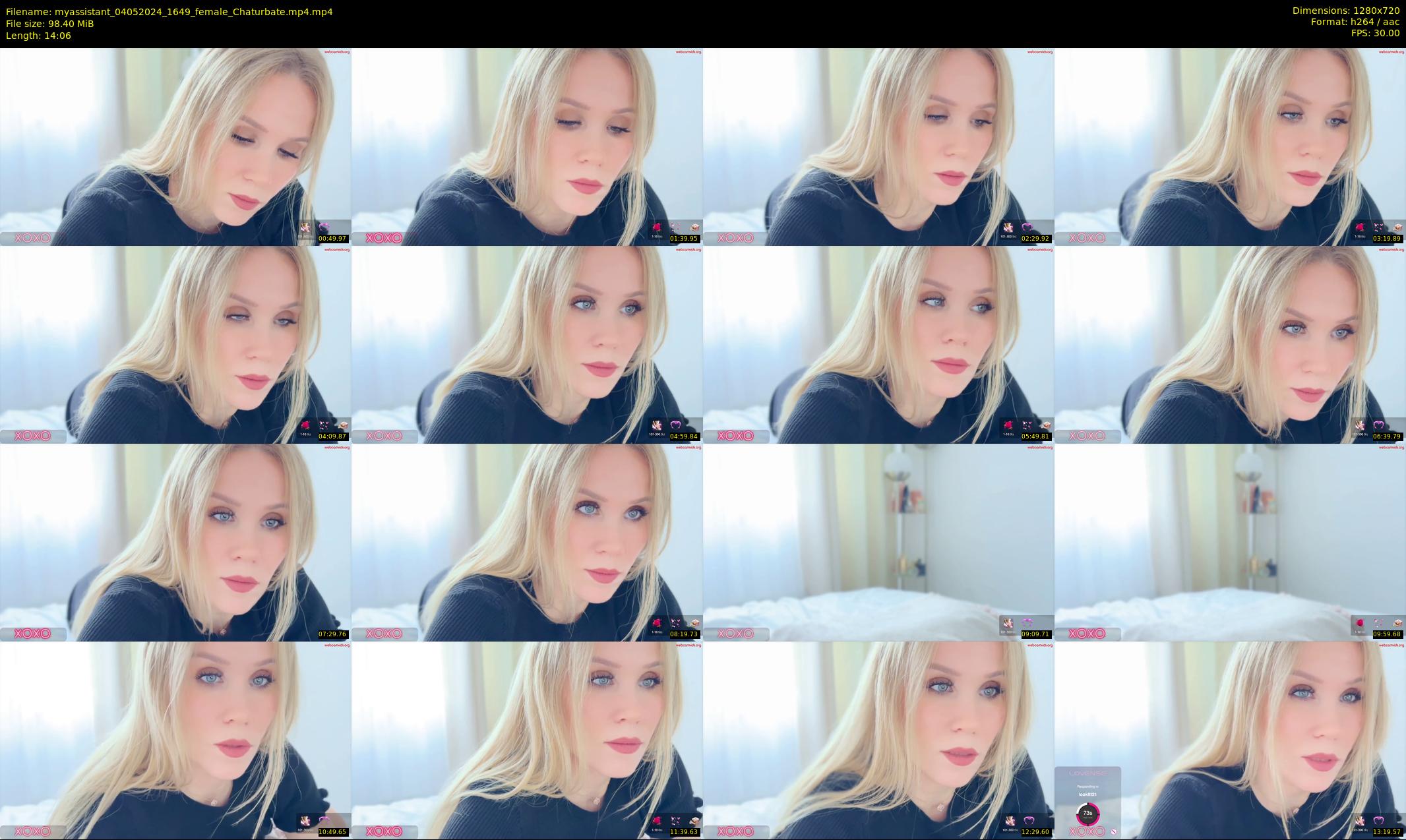 myassistant — 15 minute Chaturbate female cam show recording, 720p, May 4, 2024