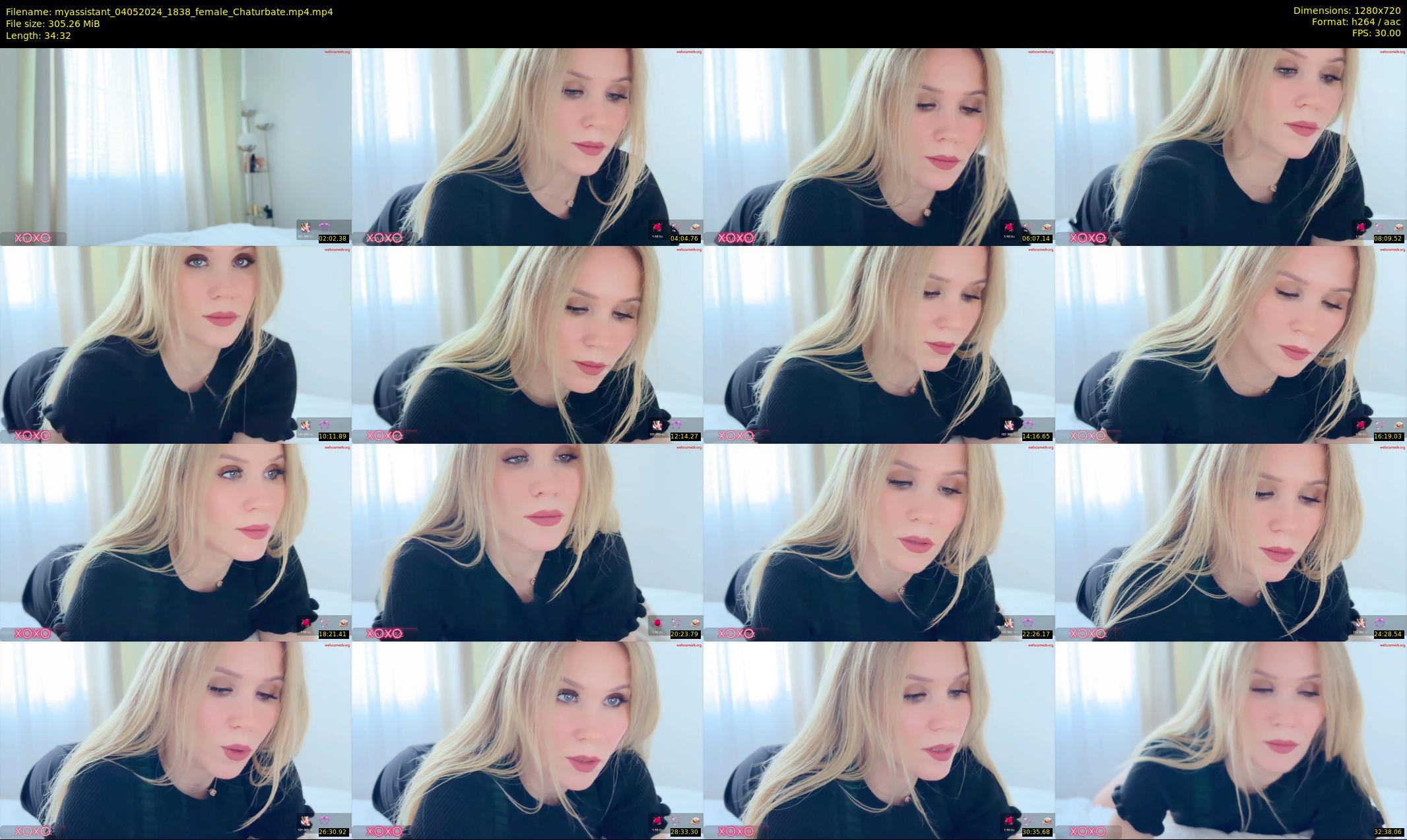 myassistant — 35 minute Chaturbate female cam show recording, 720p, May 4, 2024