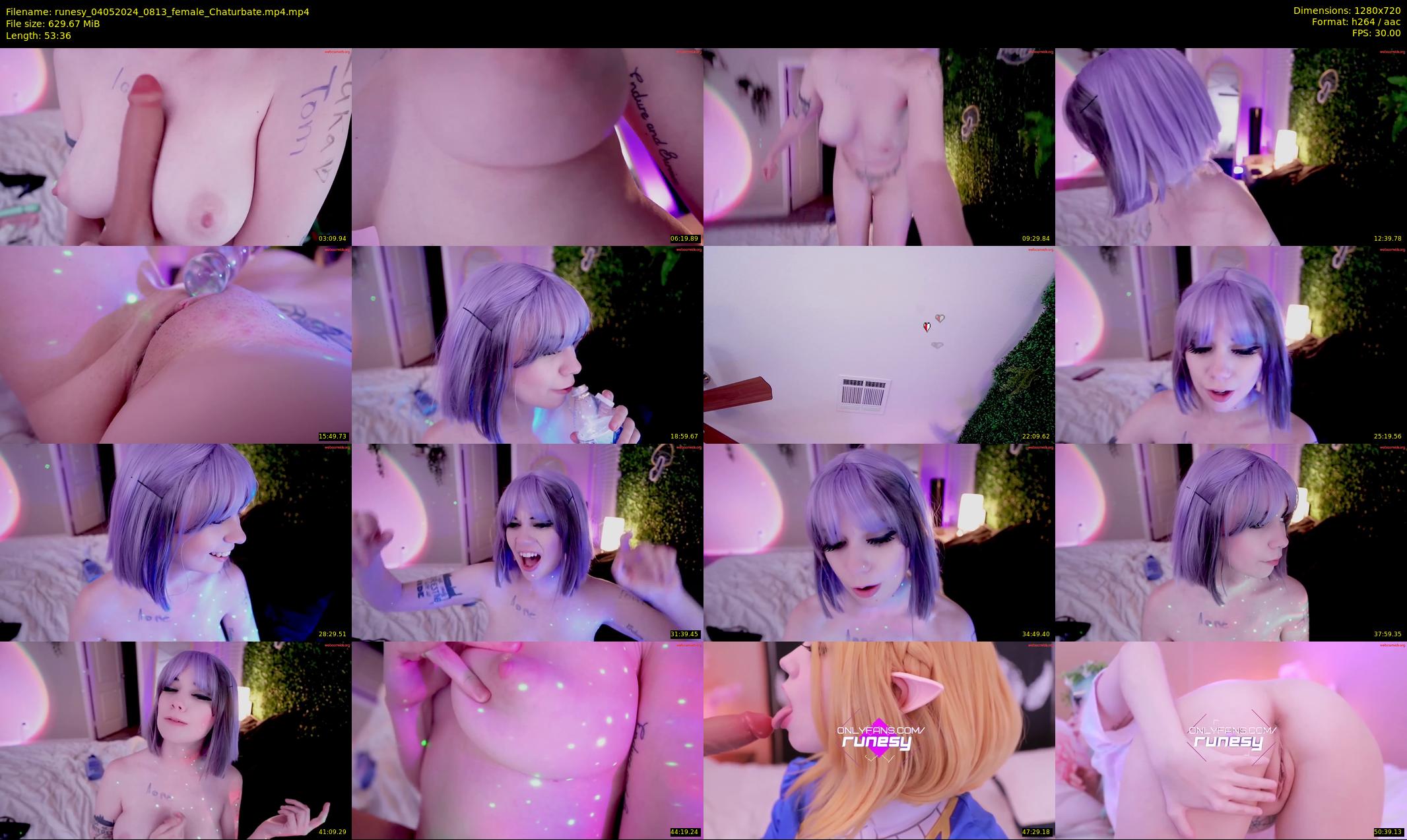 runesy — 54 minute Chaturbate female cam show recording, 720p, May 4, 2024