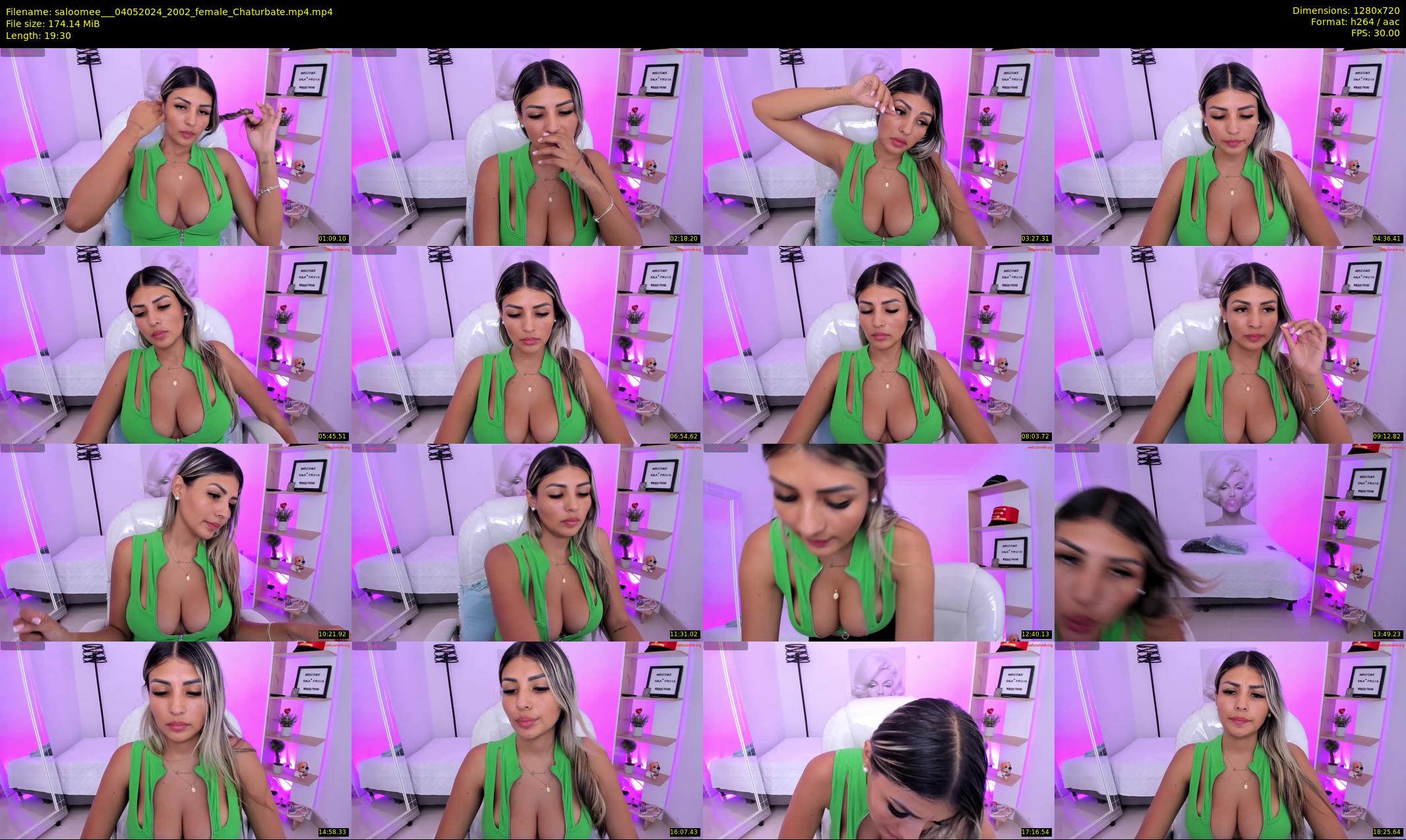 saloomee__ — 20 minute Chaturbate female cam show recording, 720p, May 4, 2024