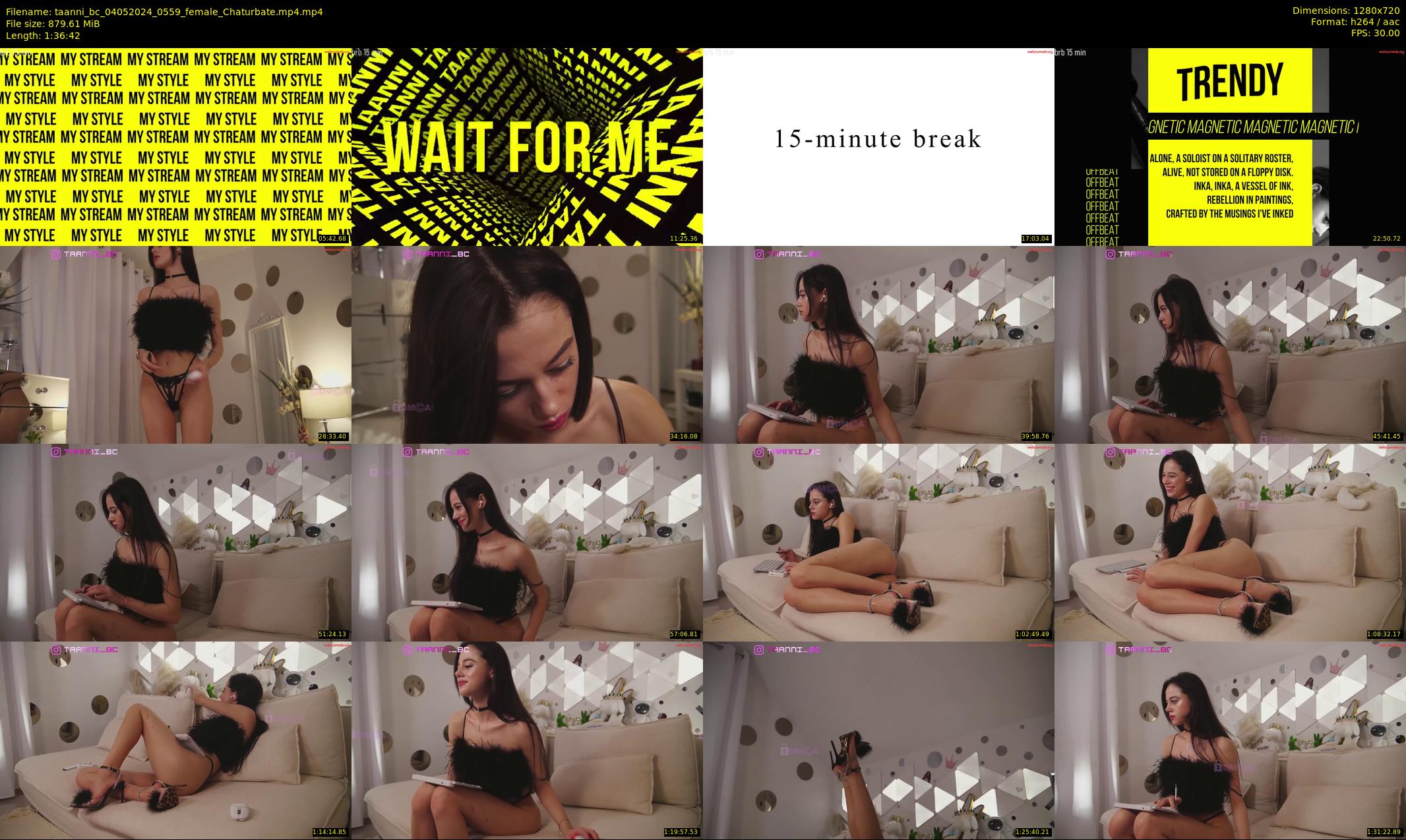 taanni_bc — 97 minute Chaturbate female cam show recording, 720p, May 4, 2024