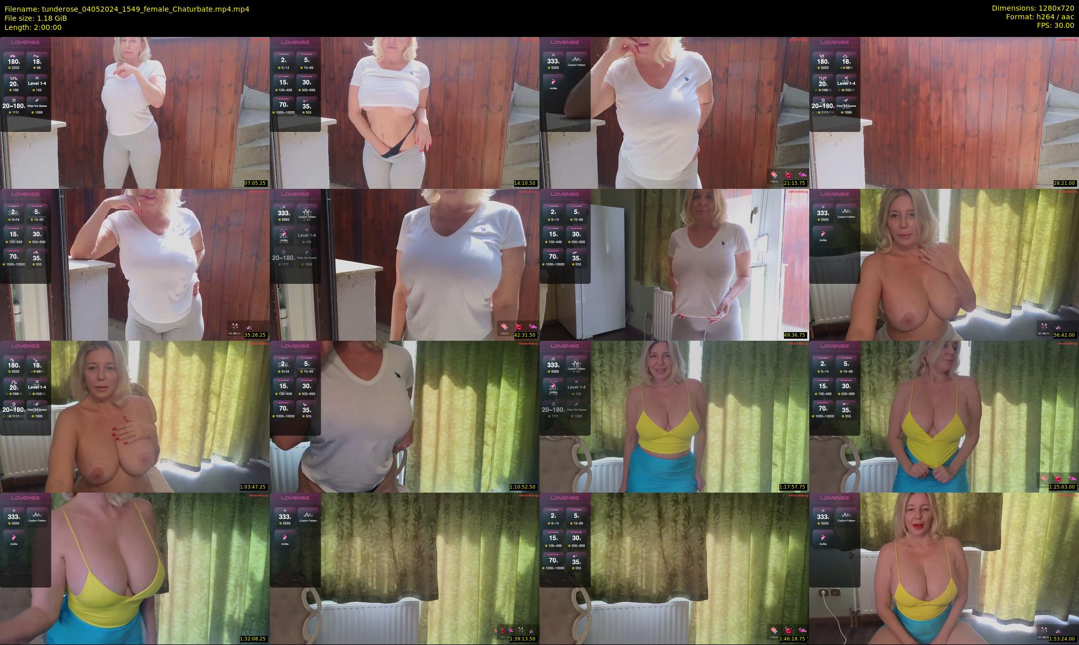 tunderose — 120 minute Chaturbate female cam show recording, 720p, May 4, 2024