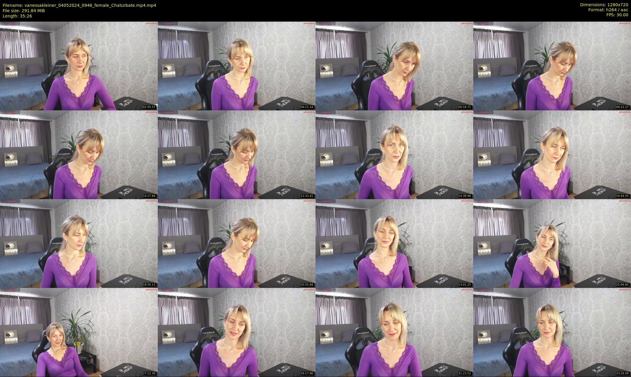 vanessakleiner — 36 minute Chaturbate female cam show recording, 720p, May 4, 2024