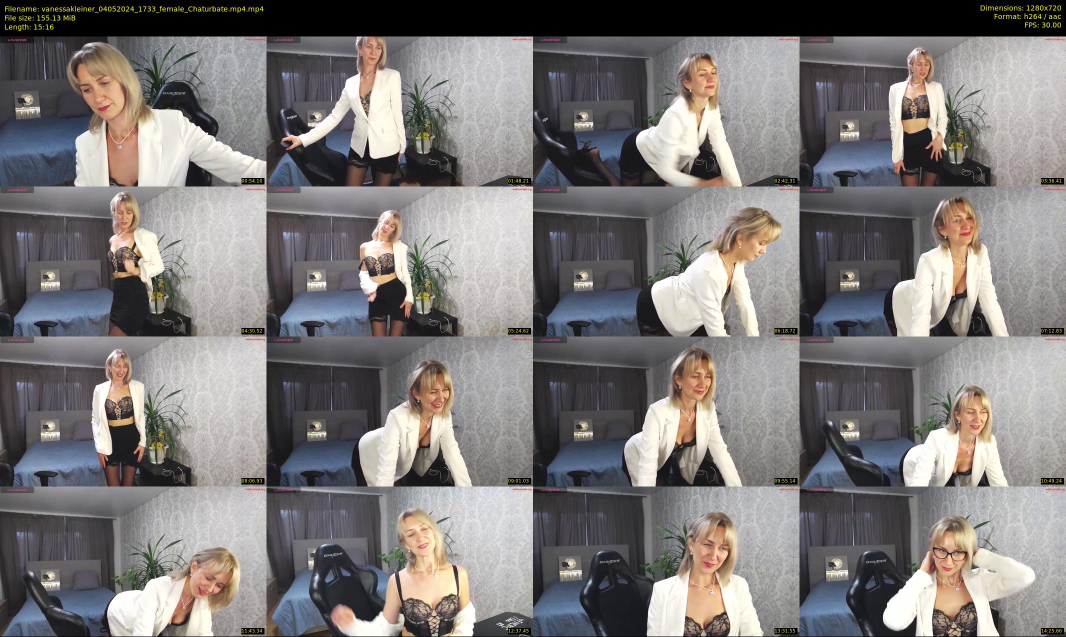 vanessakleiner — 16 minute Chaturbate female cam show recording, 720p, May 4, 2024