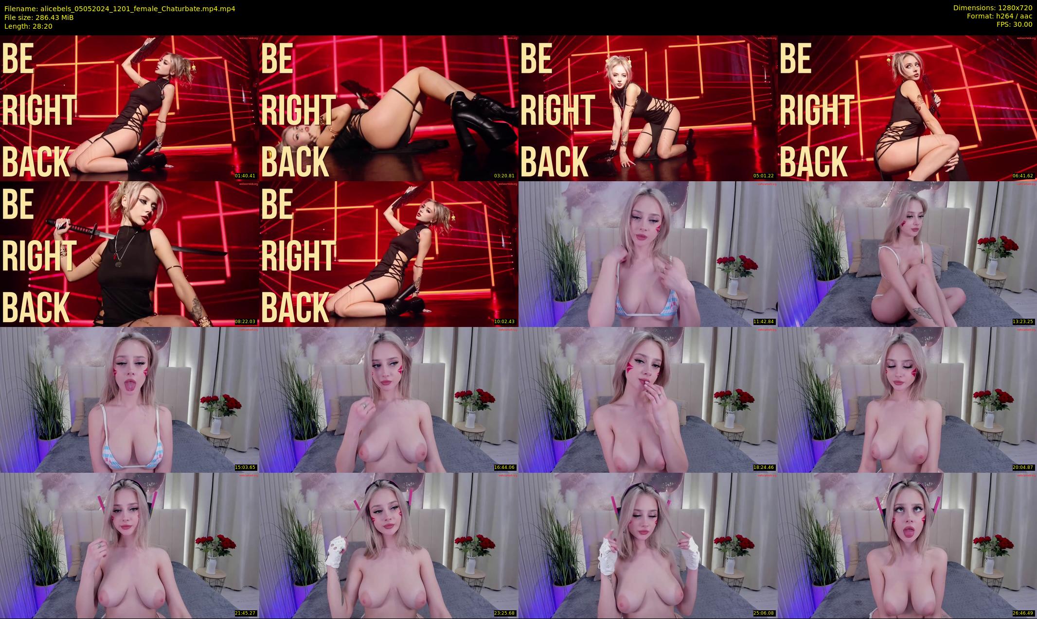 alicebels — 29 minute Chaturbate female cam show recording, 720p, May 5, 2024