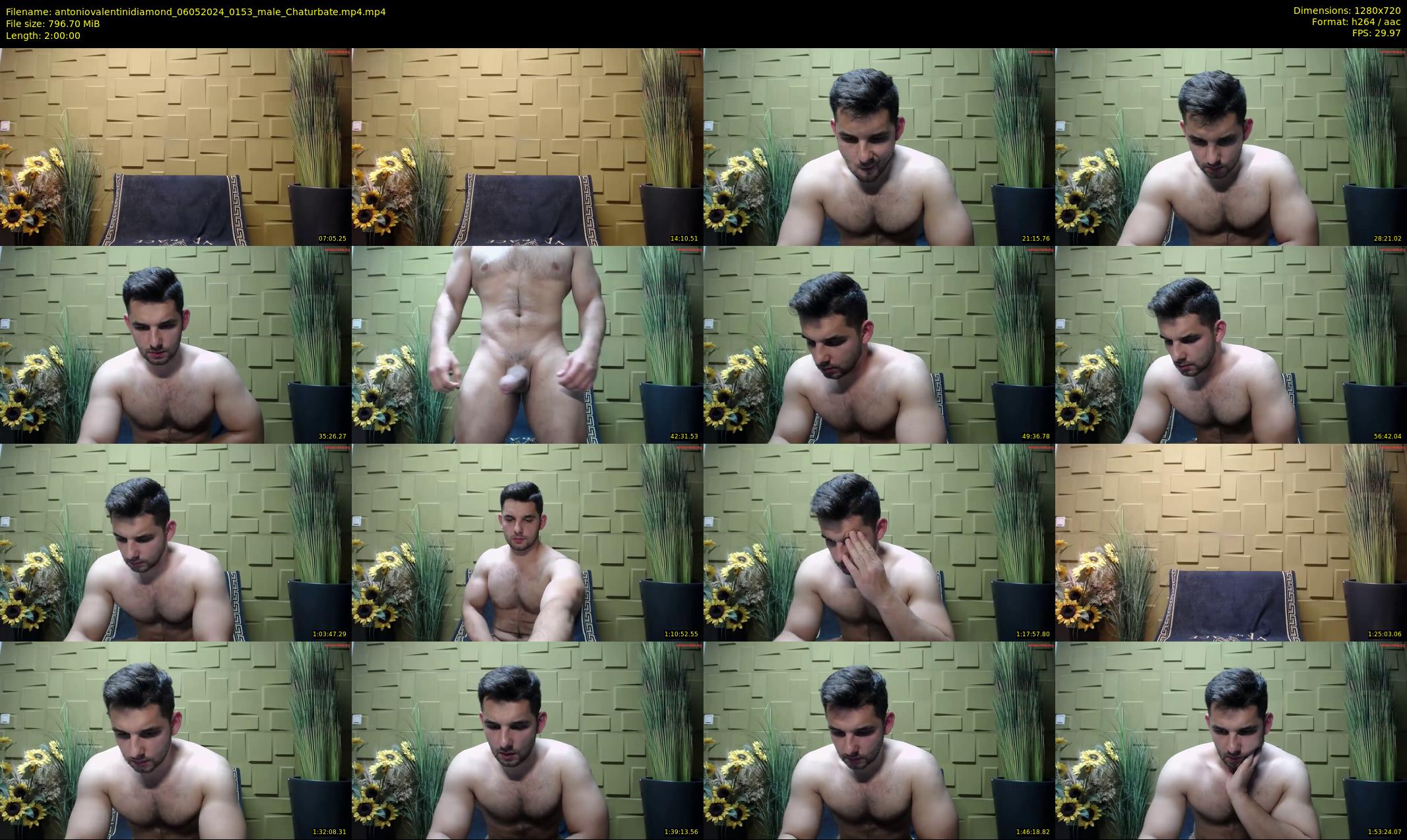 antoniovalentinidiamond — 120 minute Chaturbate male cam show recording, 720p, May 6, 2024