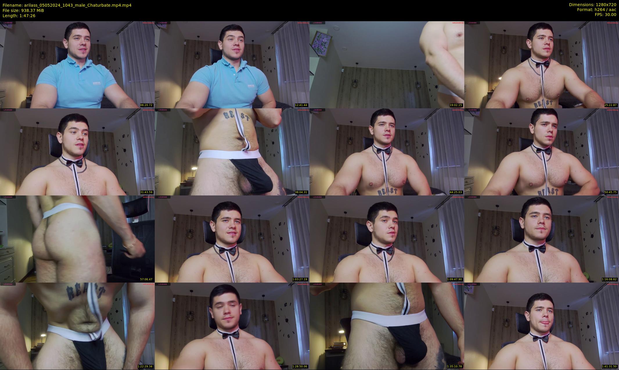 arilass — 108 minute Chaturbate male cam show recording, 720p, May 5, 2024