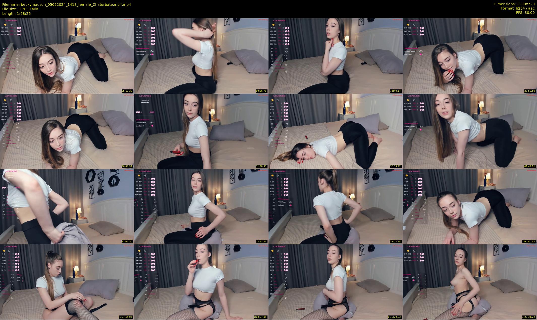 beckymadson — 89 minute Chaturbate female cam show recording, 720p, May 5, 2024