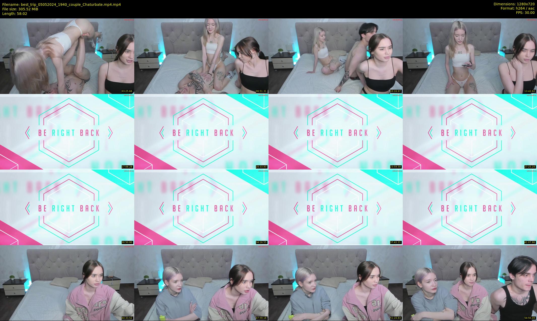 best_trip — 59 minute Chaturbate couple cam show recording, 720p, May 5, 2024
