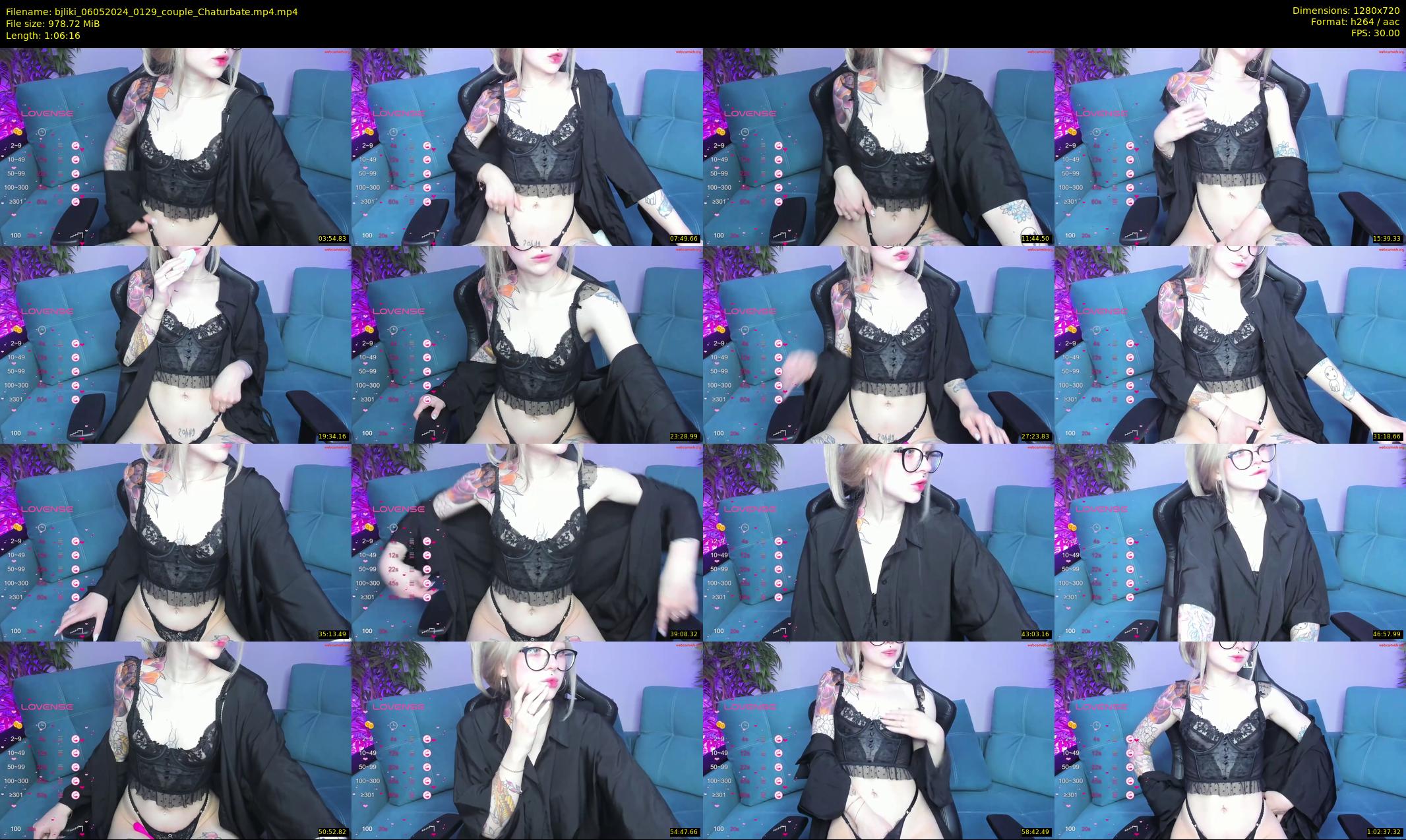 bjliki — 67 minute Chaturbate couple cam show recording, 720p, May 6, 2024