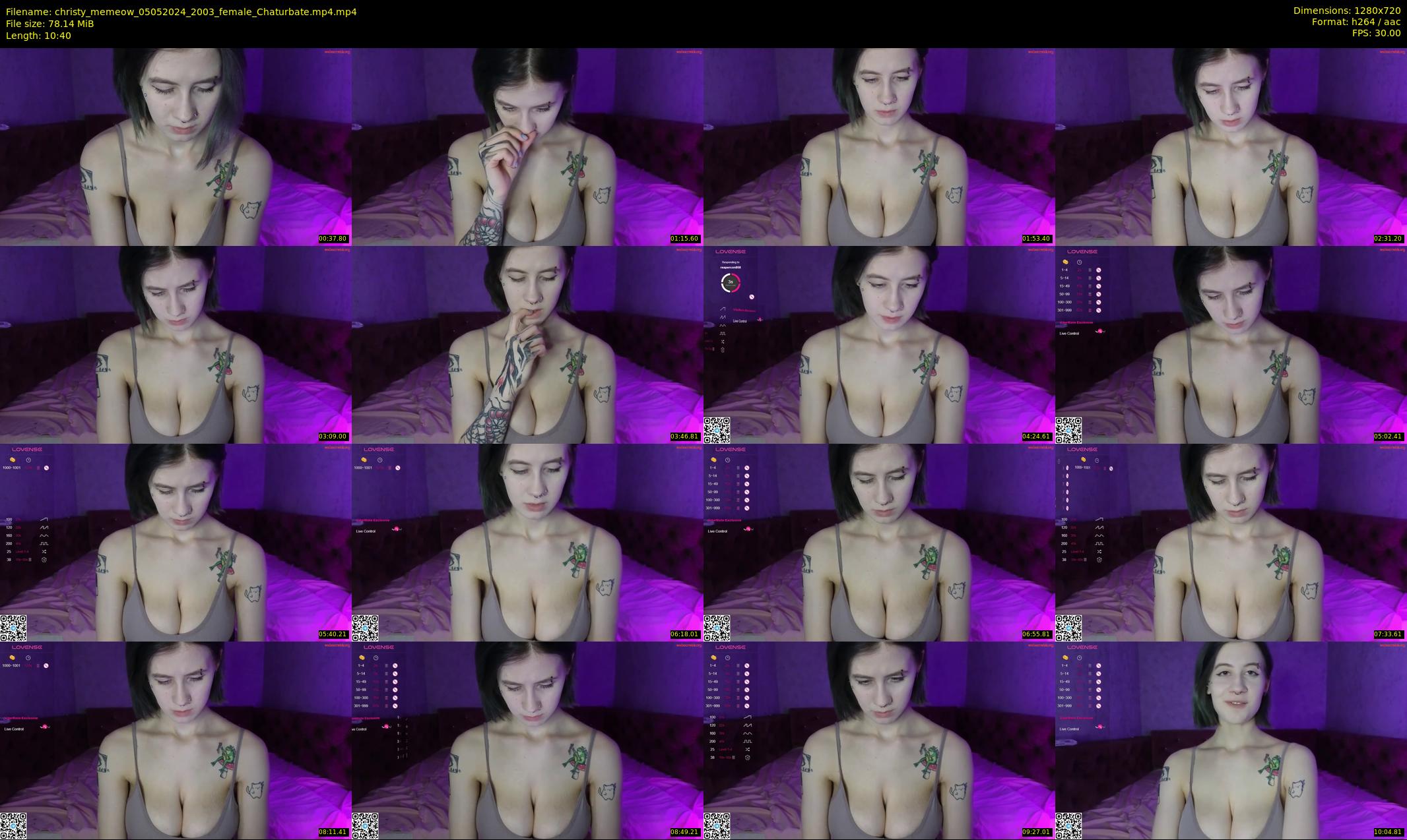 christy_memeow — 11 minute Chaturbate female cam show recording, 720p, May 5, 2024