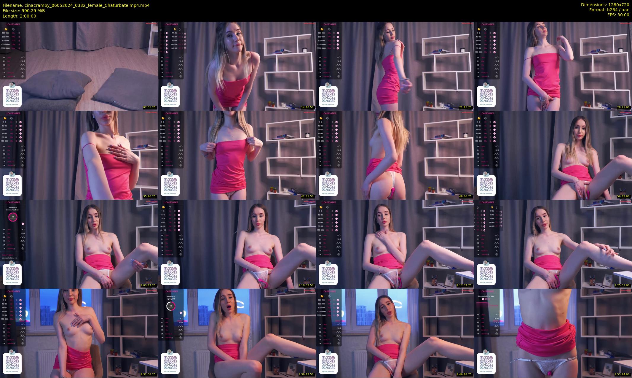 cinacramby — 120 minute Chaturbate female cam show recording, 720p, May 6, 2024
