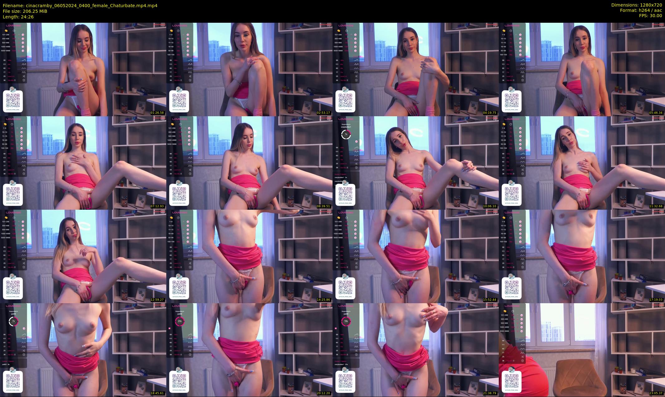 cinacramby — 25 minute Chaturbate female cam show recording, 720p, May 6, 2024