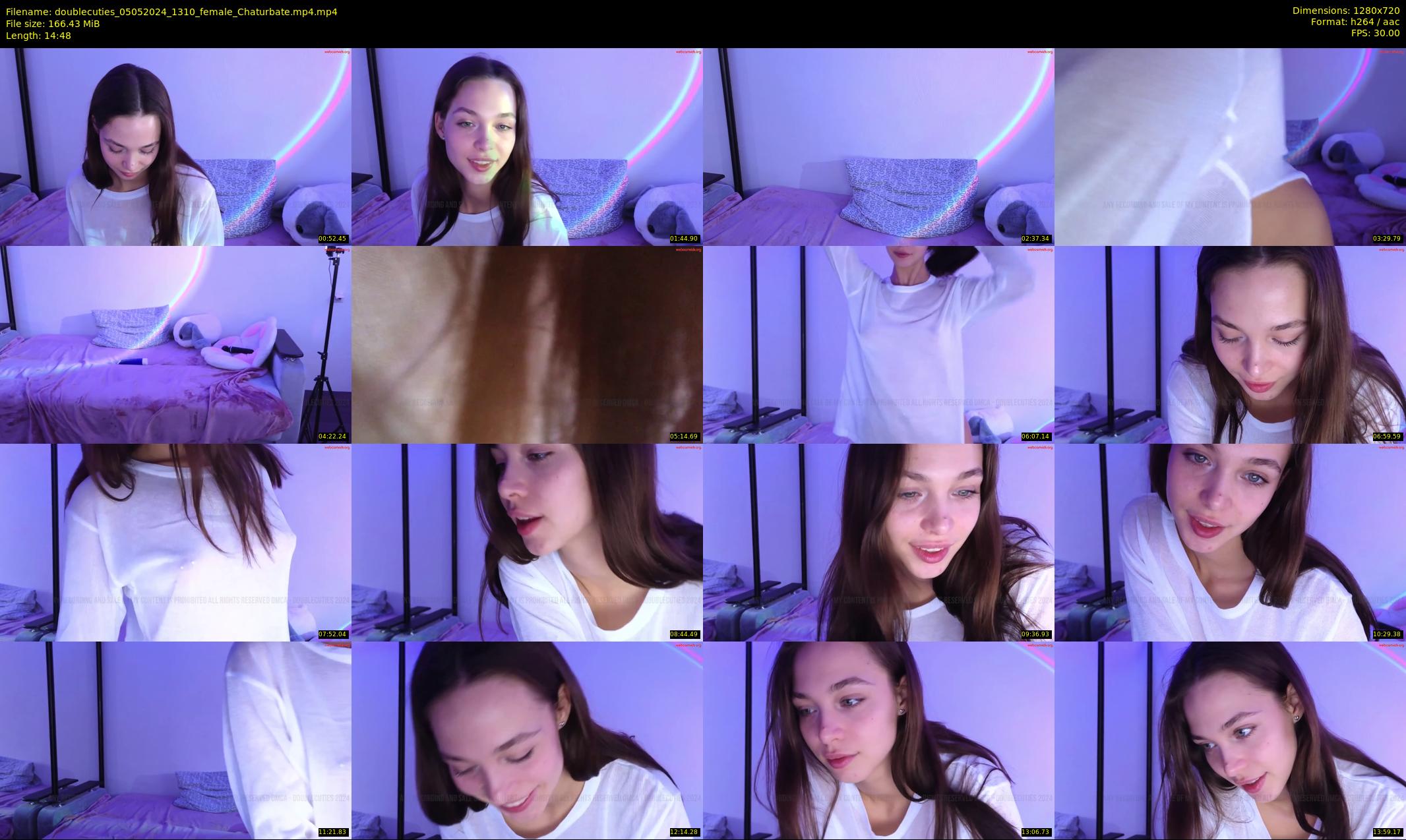 doublecuties — 15 minute Chaturbate couple cam show recording, 720p, May 5, 2024
