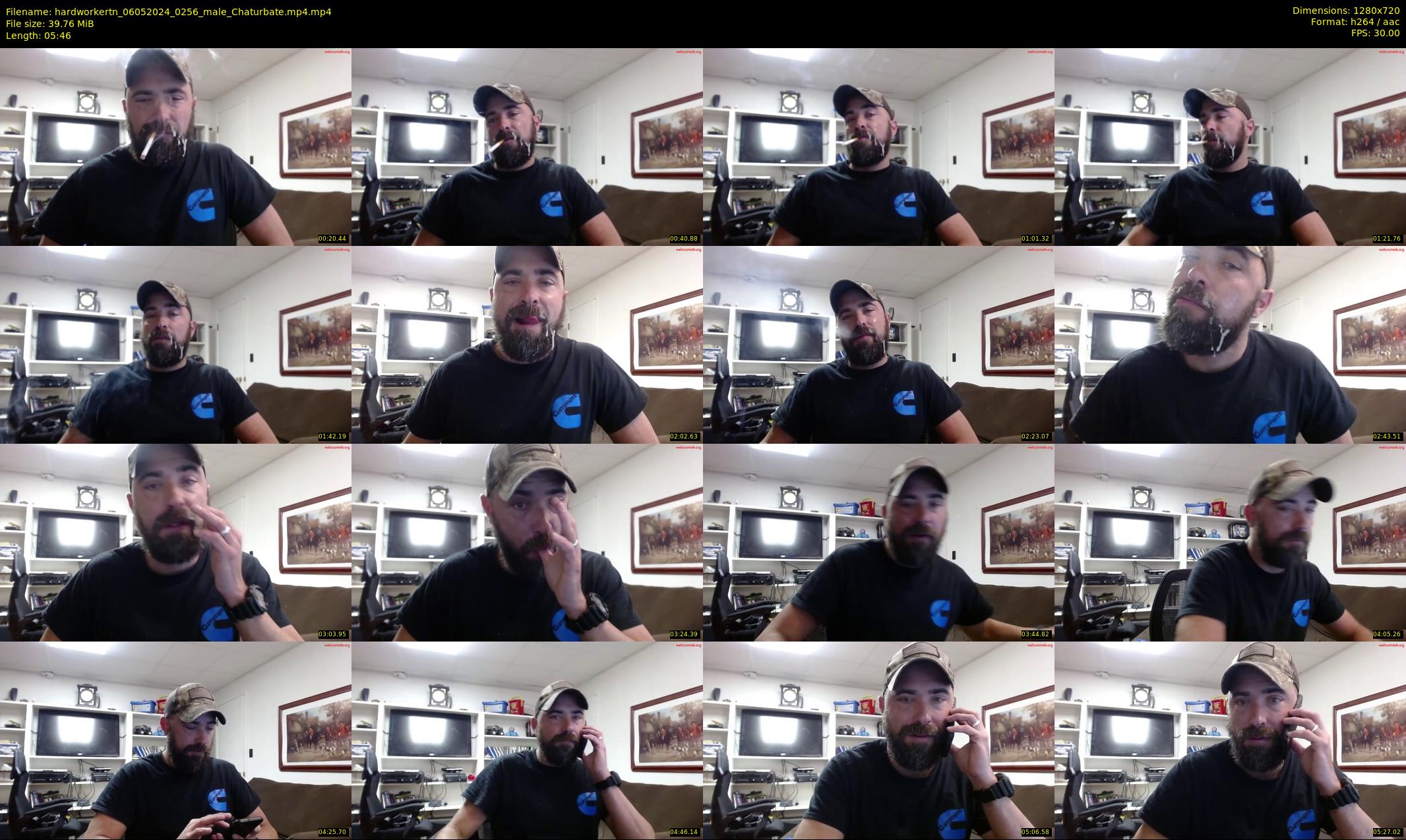 hardworkertn — 6 minute Chaturbate male cam show recording, 720p, May 6, 2024