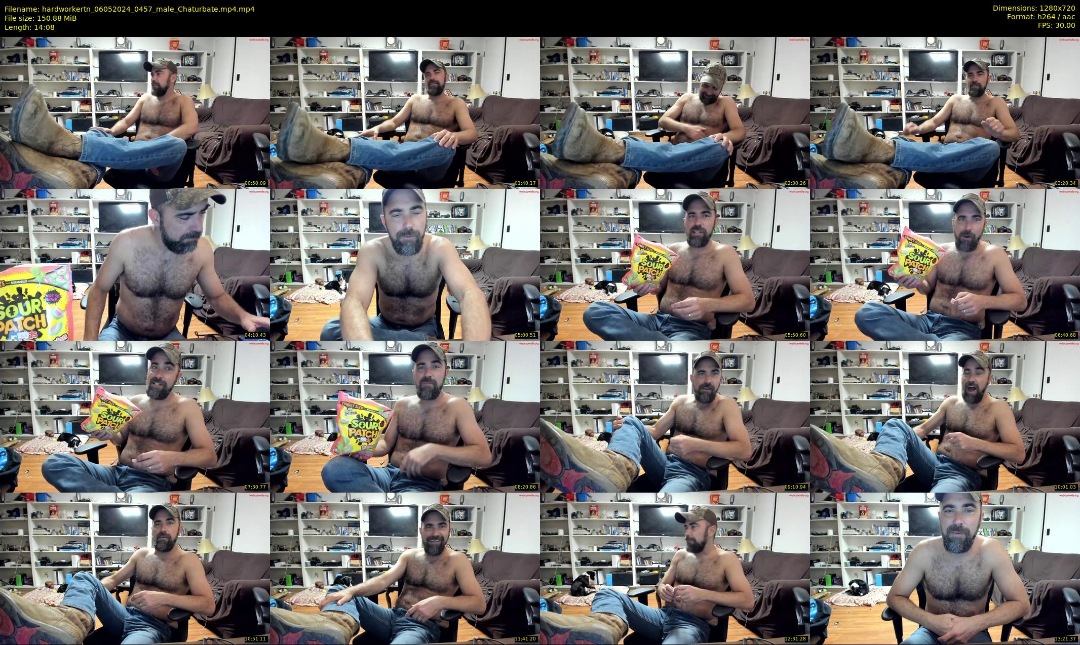 hardworkertn — 15 minute Chaturbate male cam show recording, 720p, May 6, 2024