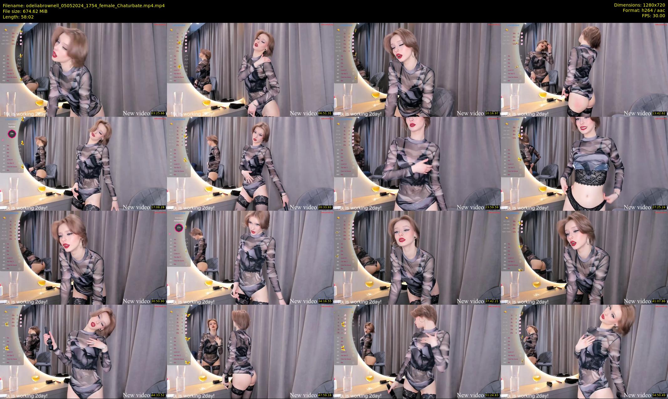 odeliabrownell — 59 minute Chaturbate female cam show recording, 720p, May 5, 2024