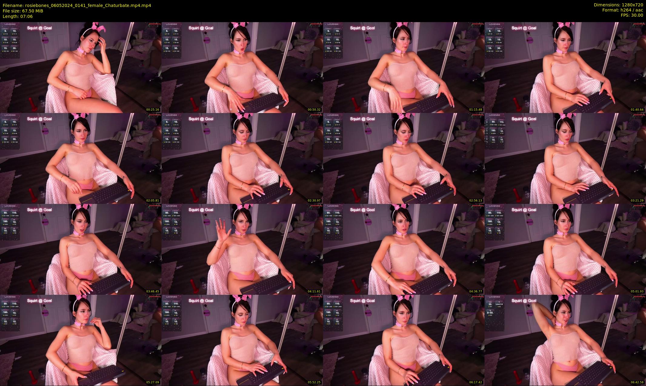 rosiebones — 8 minute Chaturbate female cam show recording, 720p, May 6, 2024
