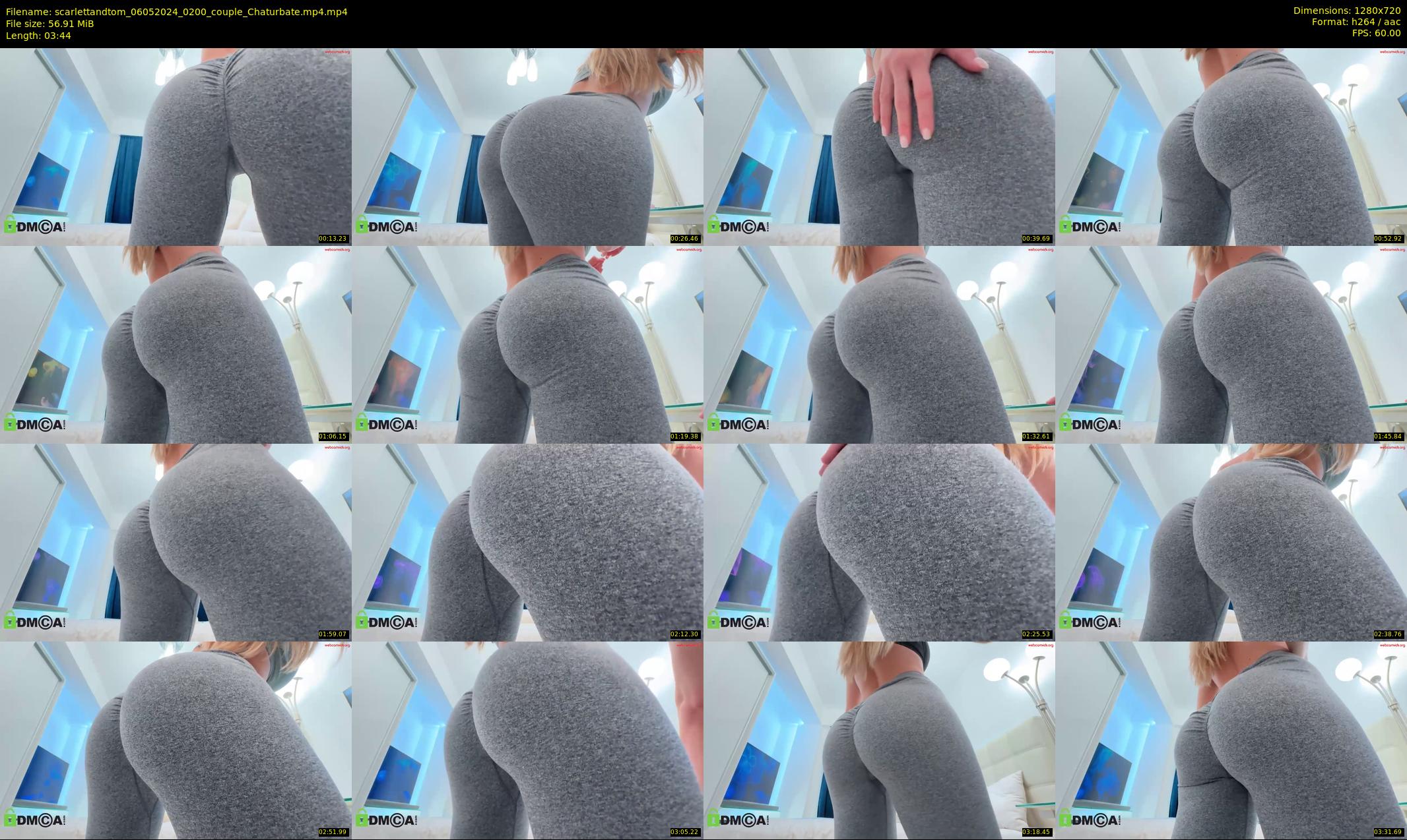 scarlettandtom — 4 minute Chaturbate couple cam show recording, 720p, May 6, 2024