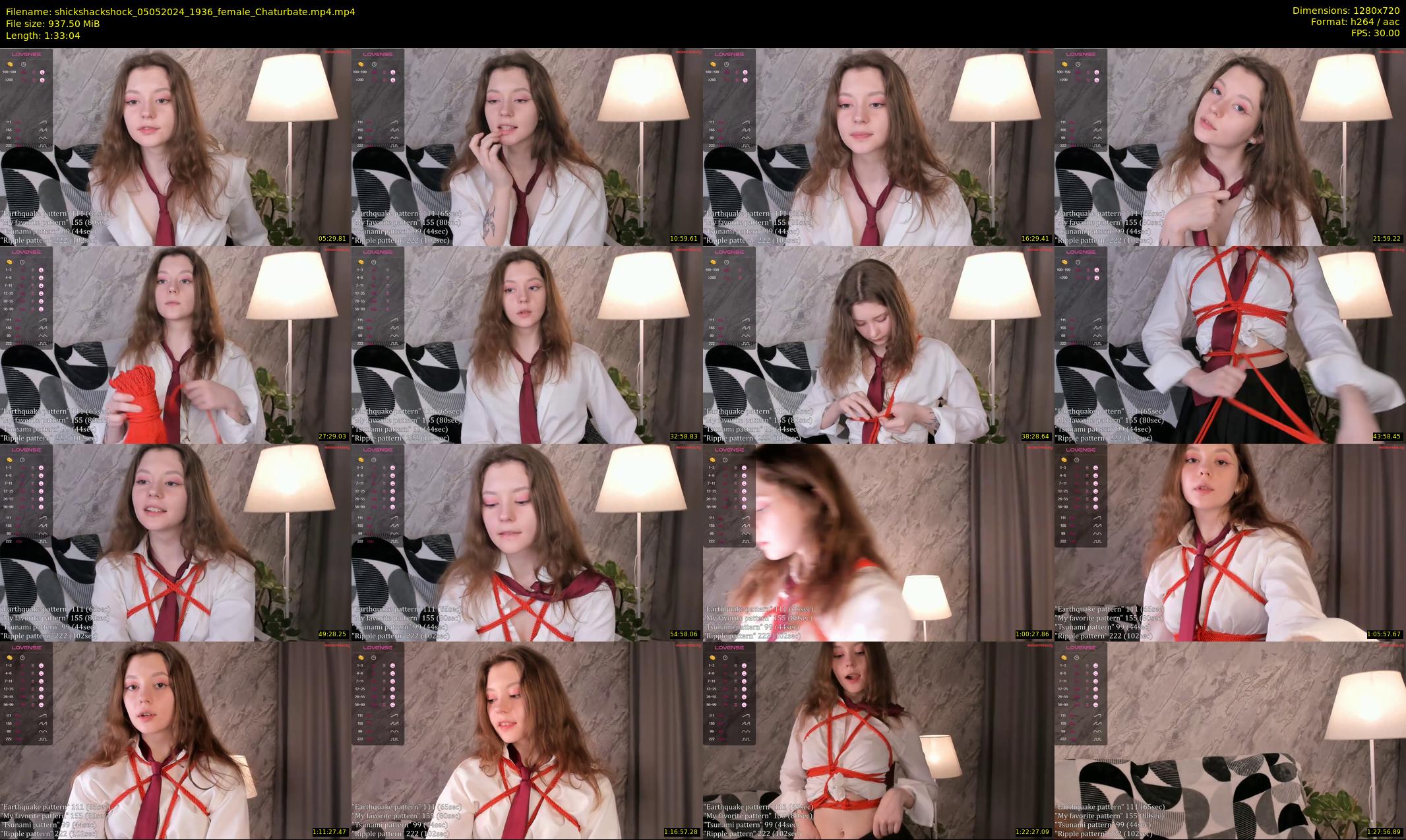 shickshackshock — 94 minute Chaturbate female cam show recording, 720p, May 5, 2024
