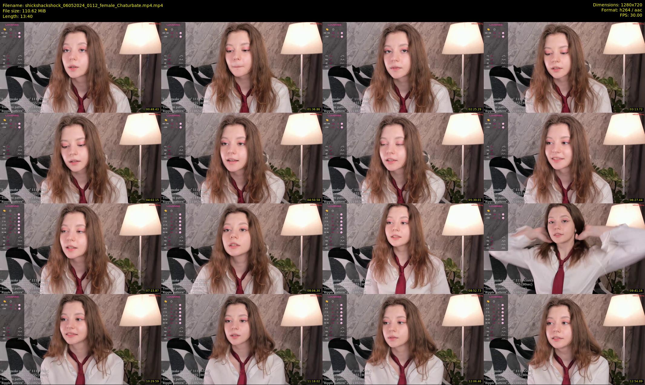 shickshackshock — 14 minute Chaturbate female cam show recording, 720p, May 6, 2024