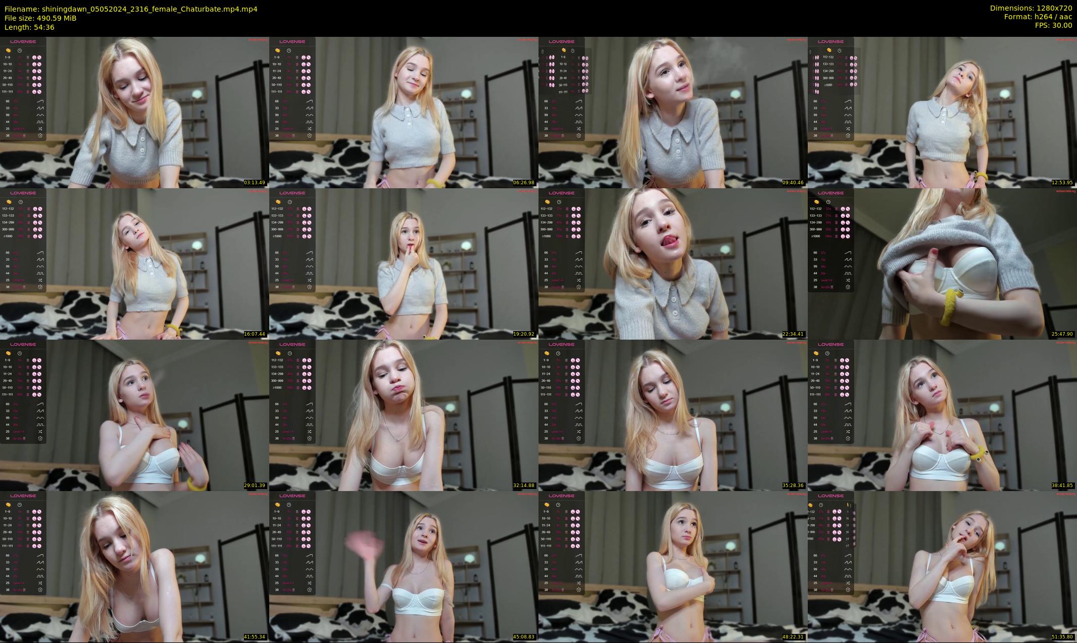 shiningdawn — 55 minute Chaturbate female cam show recording, 720p, May 5, 2024