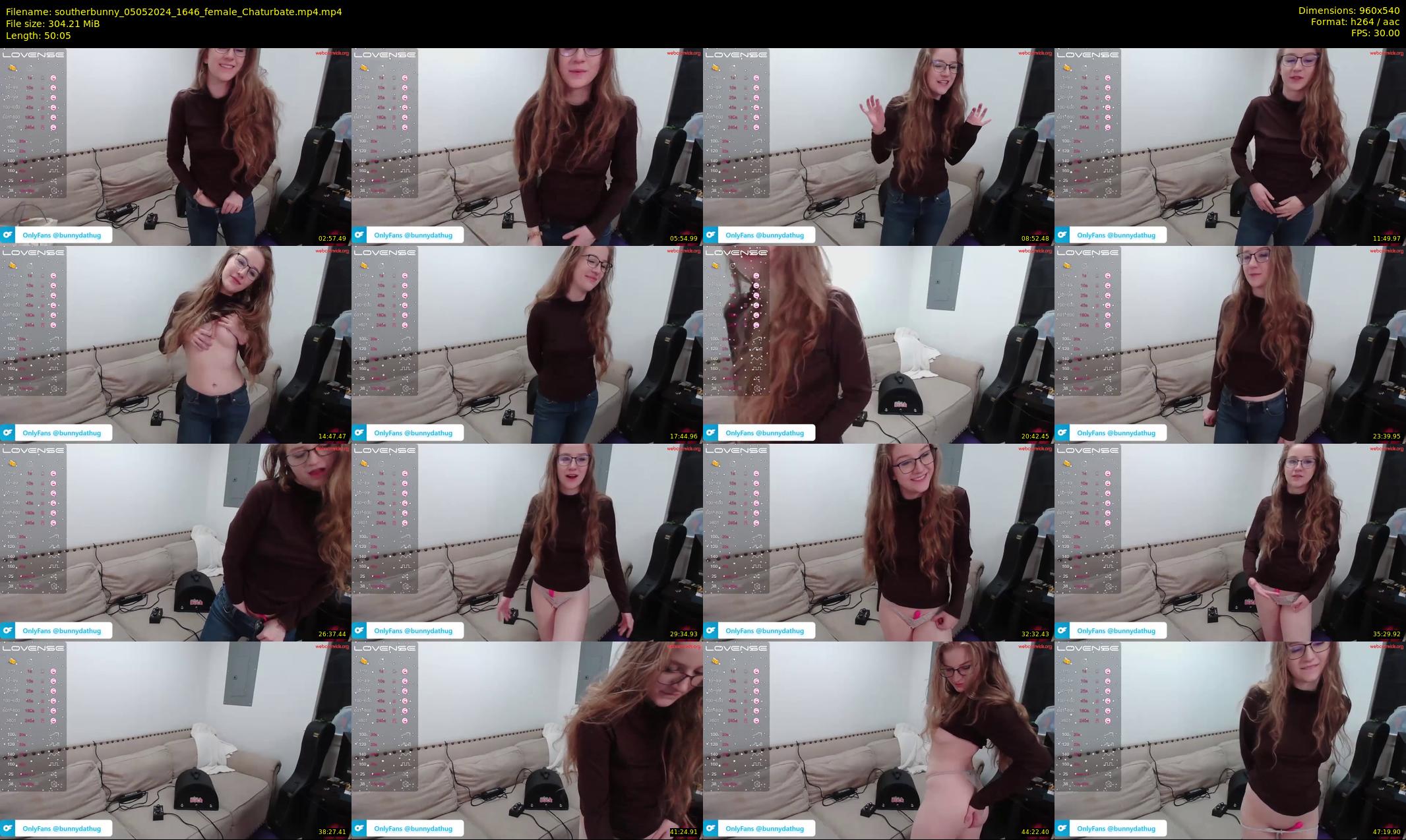 southerbunny — 51 minute Chaturbate female cam show recording, 480p, May 5, 2024