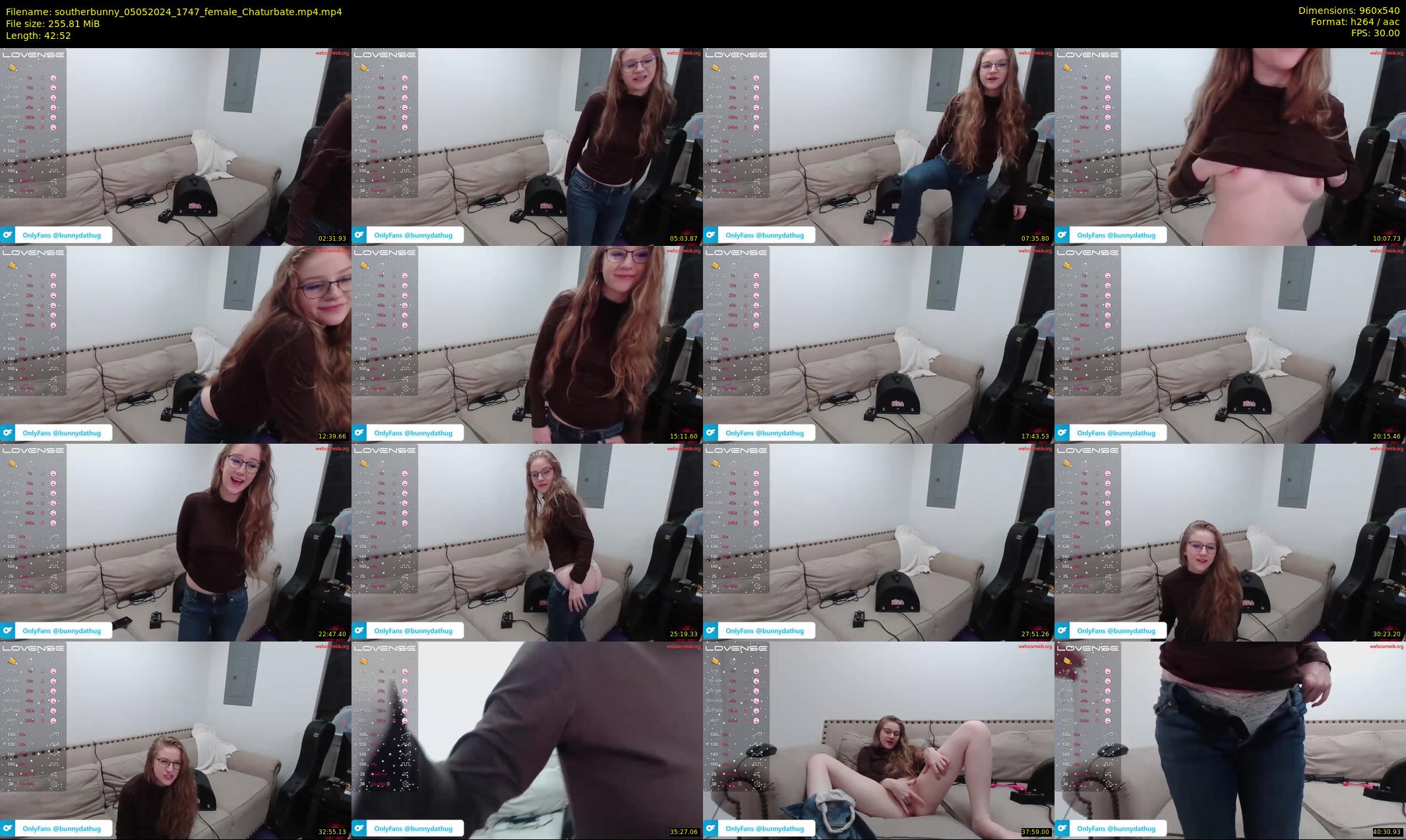 southerbunny — 43 minute Chaturbate female cam show recording, 480p, May 5, 2024