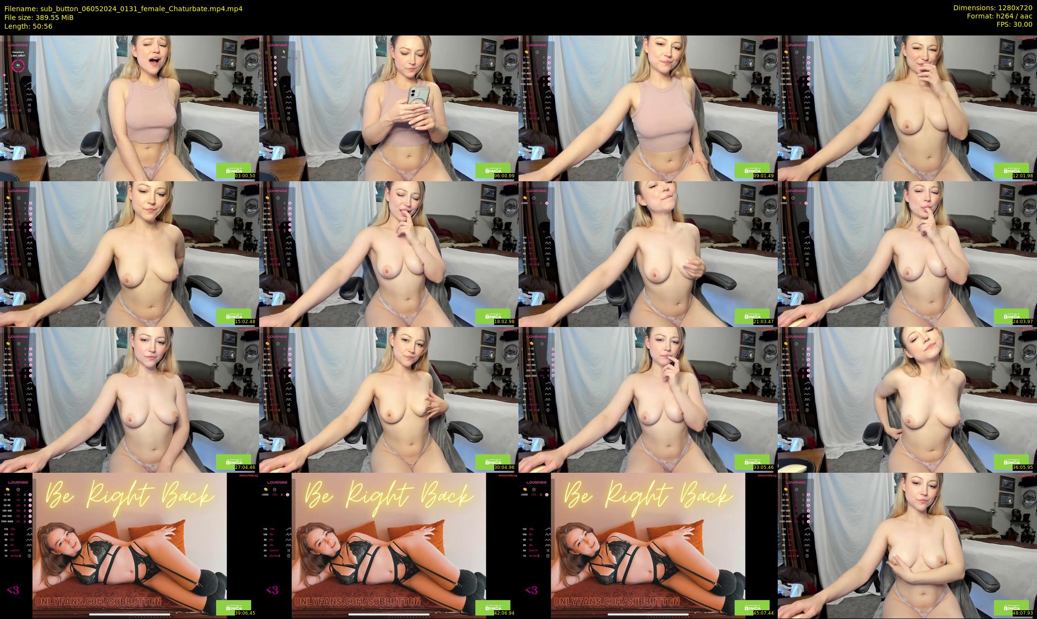 sub_button — 51 minute Chaturbate female cam show recording, 720p, May 6, 2024