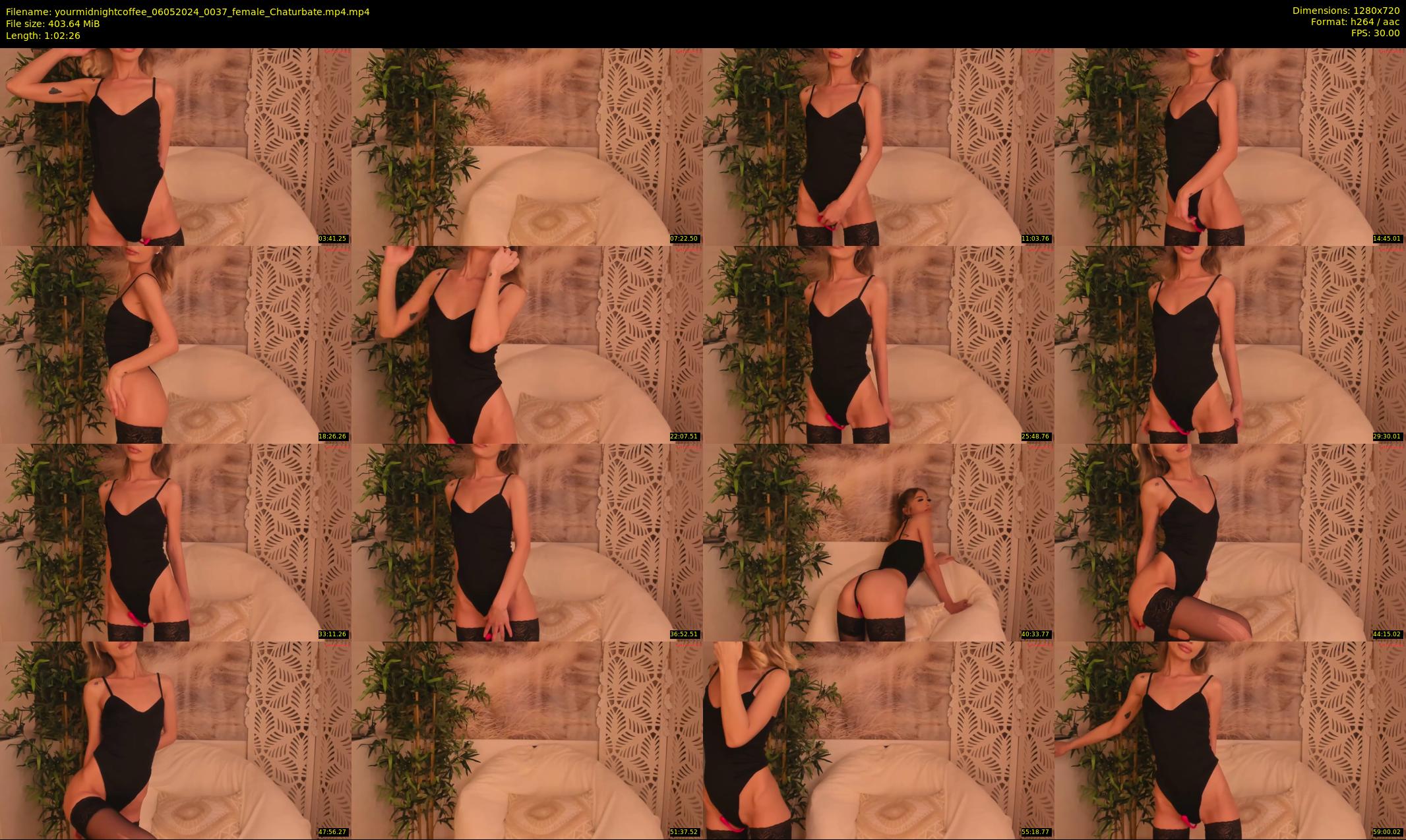 yourmidnightcoffee — 63 minute Chaturbate female cam show recording, 720p, May 6, 2024