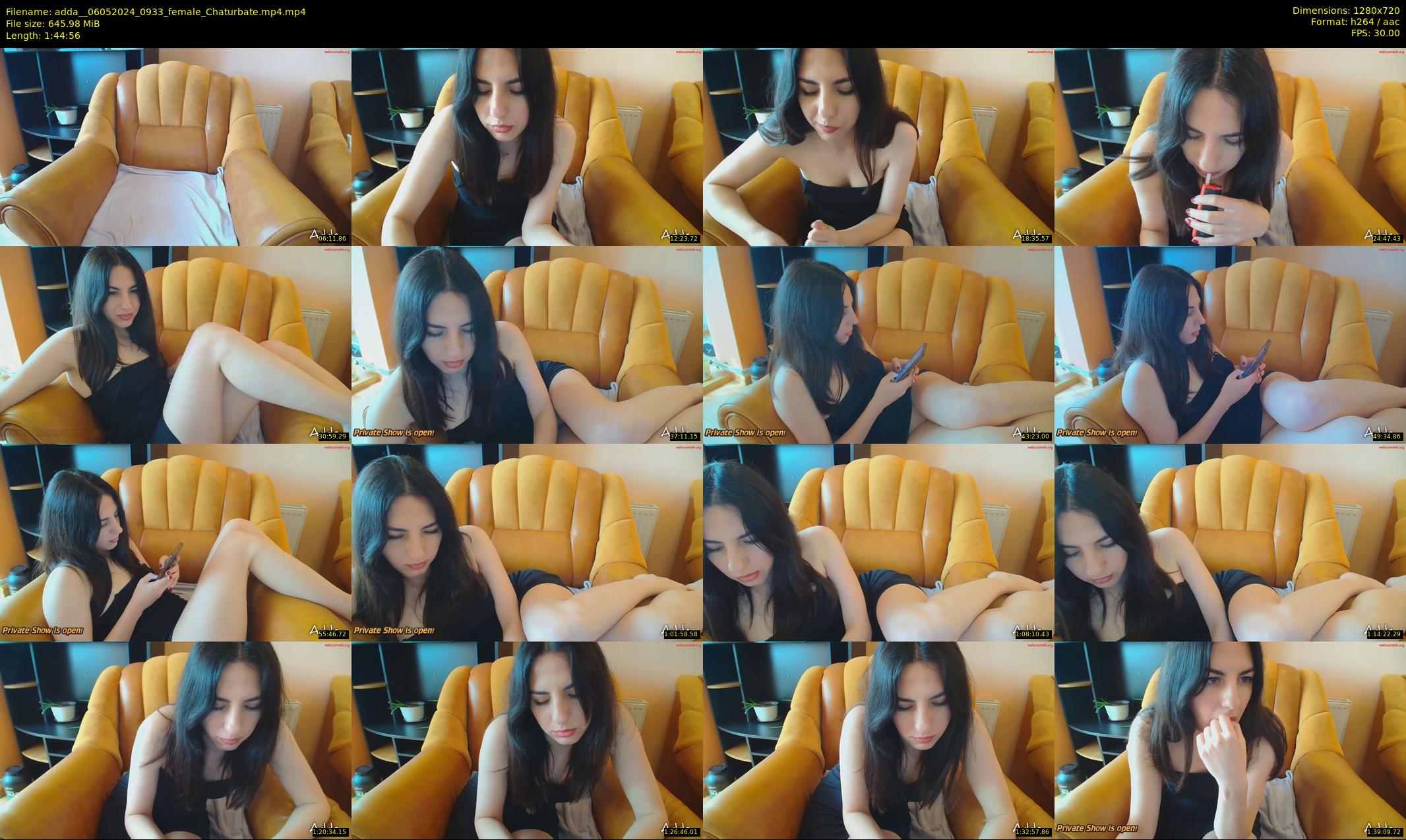 adda_ — 105 minute Chaturbate female cam show recording, 720p, May 6, 2024