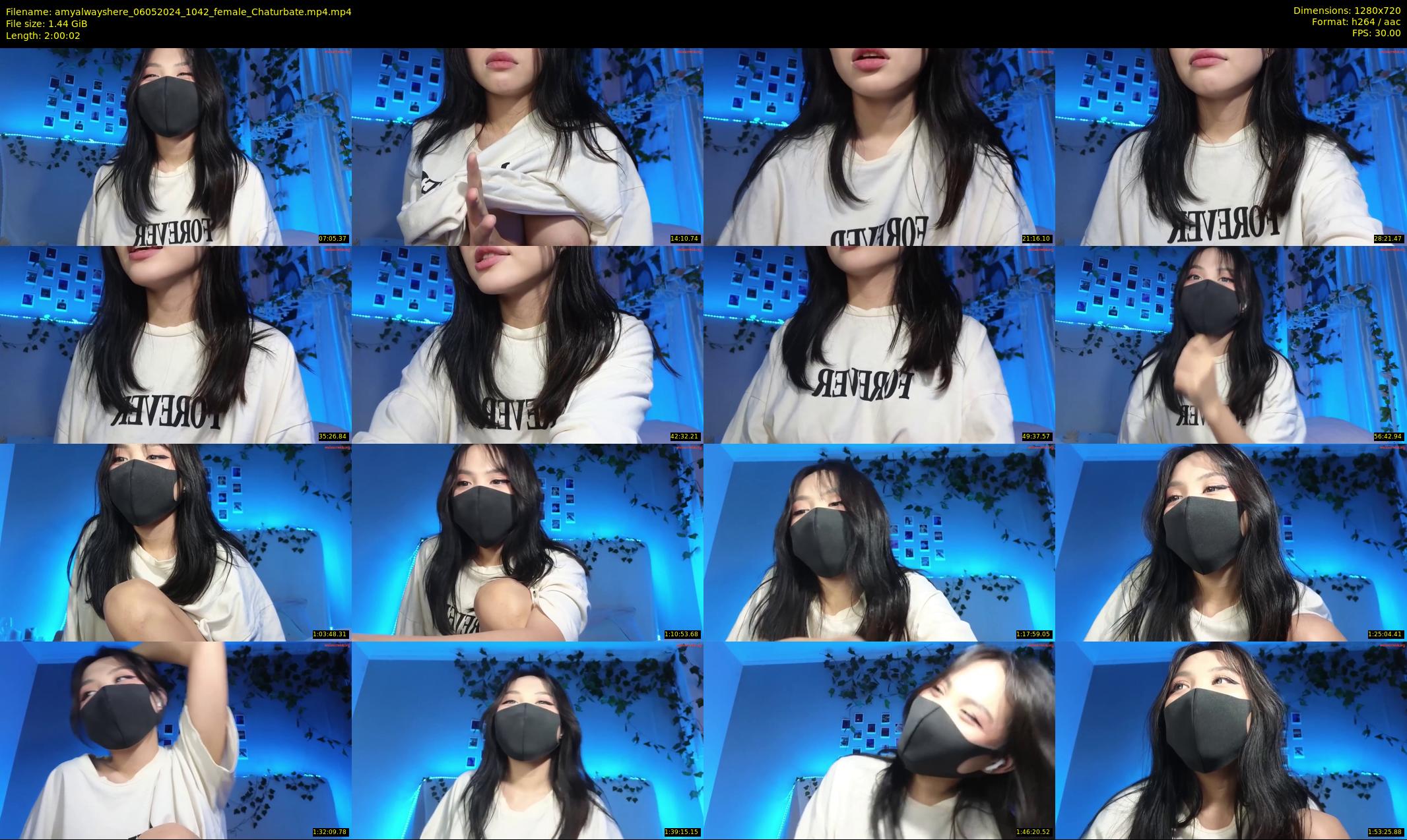 amyalwayshere — 121 minute Chaturbate female cam show recording, 720p, May 6, 2024