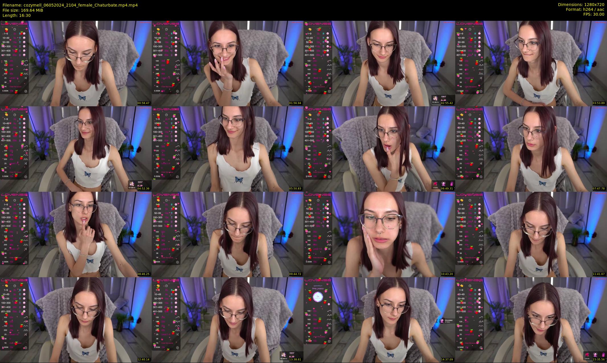 cozymell — 17 minute Chaturbate female cam show recording, 720p, May 6, 2024