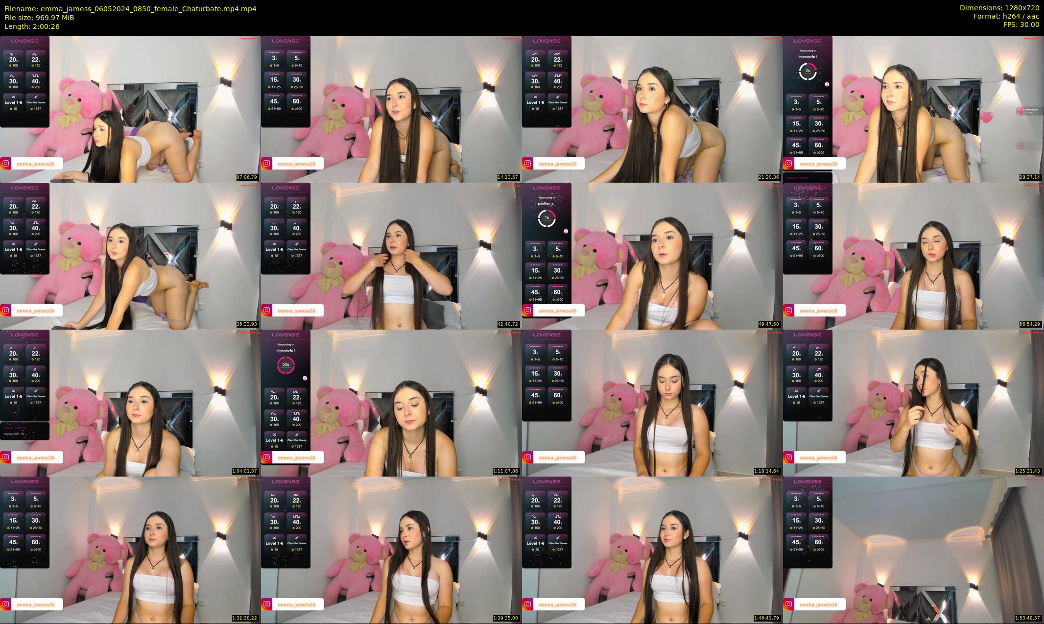emma_jamess — 121 minute Chaturbate female cam show recording, 720p, May 6, 2024