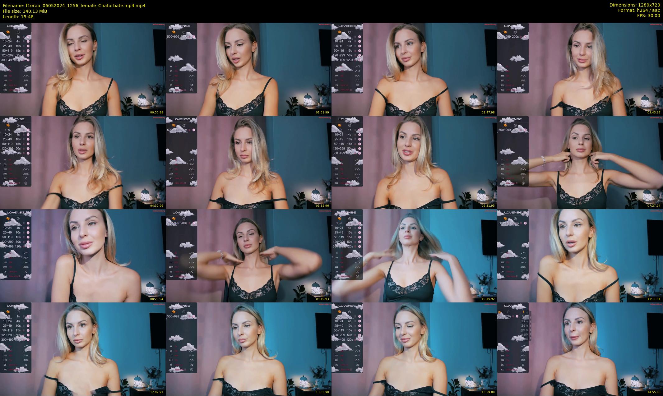 f1oraa — 16 minute Chaturbate female cam show recording, 720p, May 6, 2024