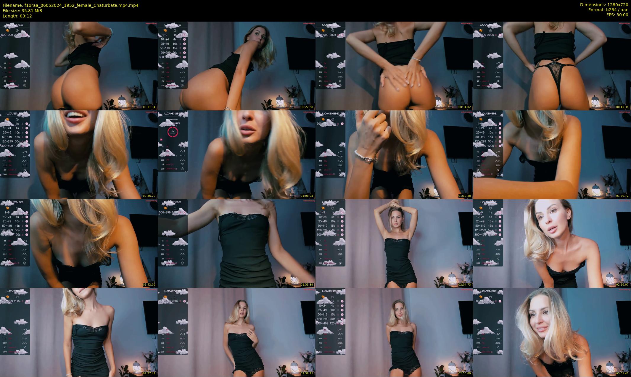 f1oraa — 4 minute Chaturbate female cam show recording, 720p, May 6, 2024
