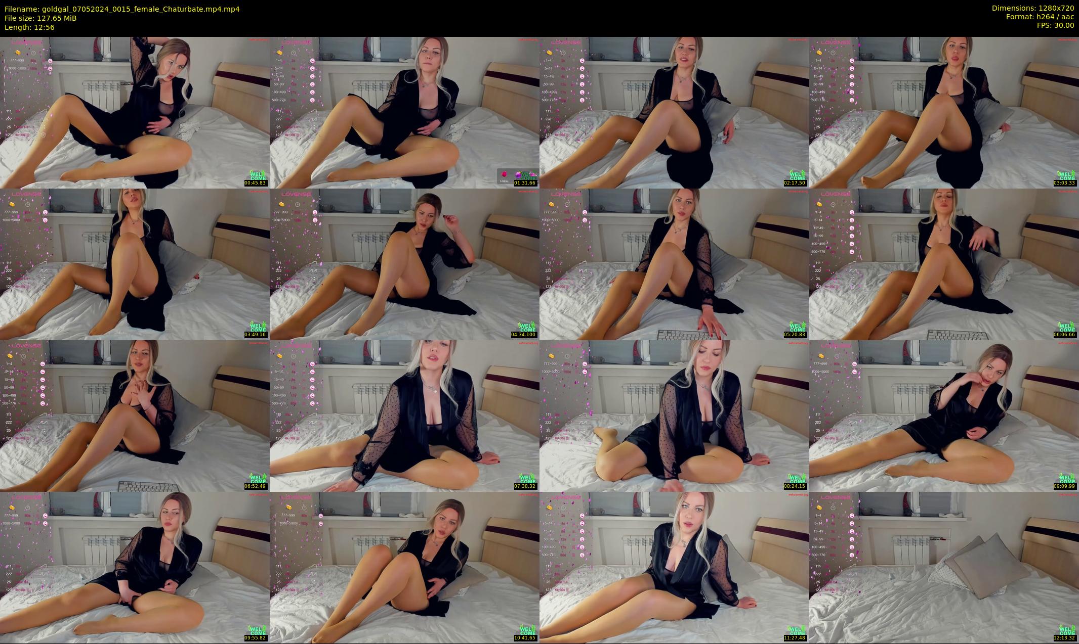 goldgal — 13 minute Chaturbate female cam show recording, 720p, May 7, 2024